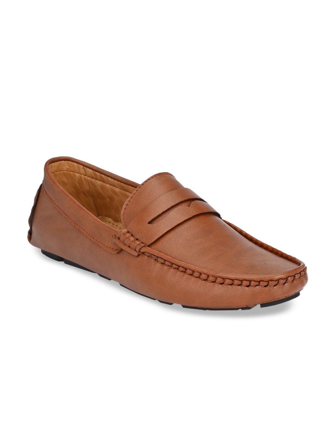 

Fentacia Men Tan Penny Driving Shoes