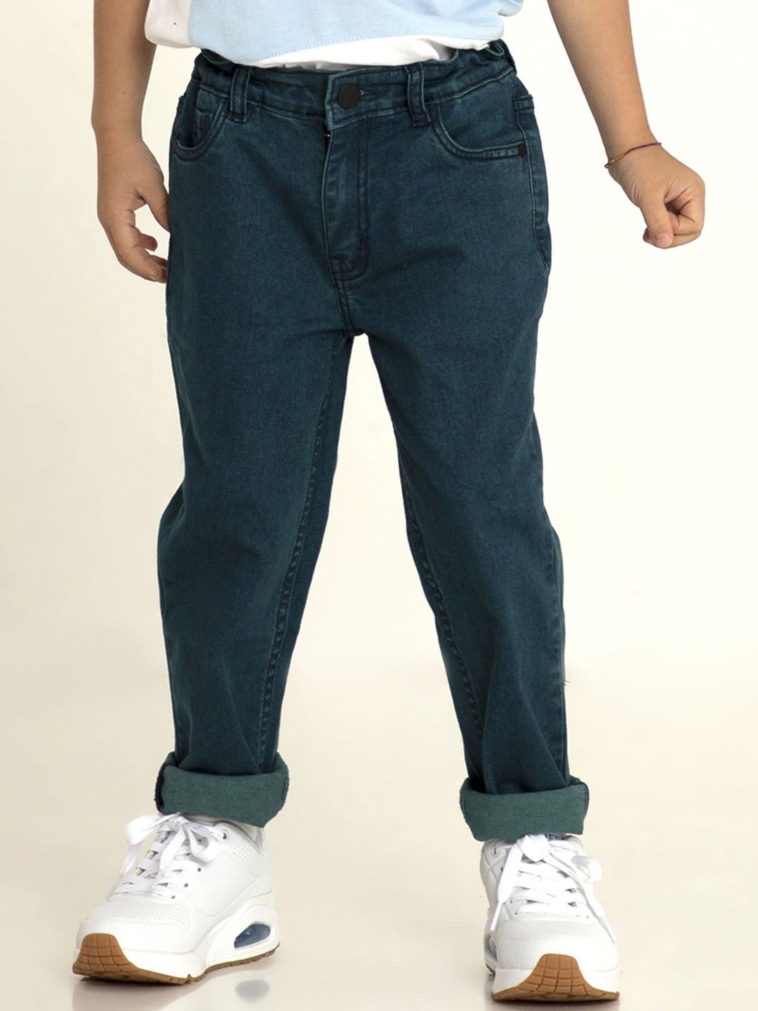 

Cherry Crumble Boys Navy Blue Stretchable Jeans