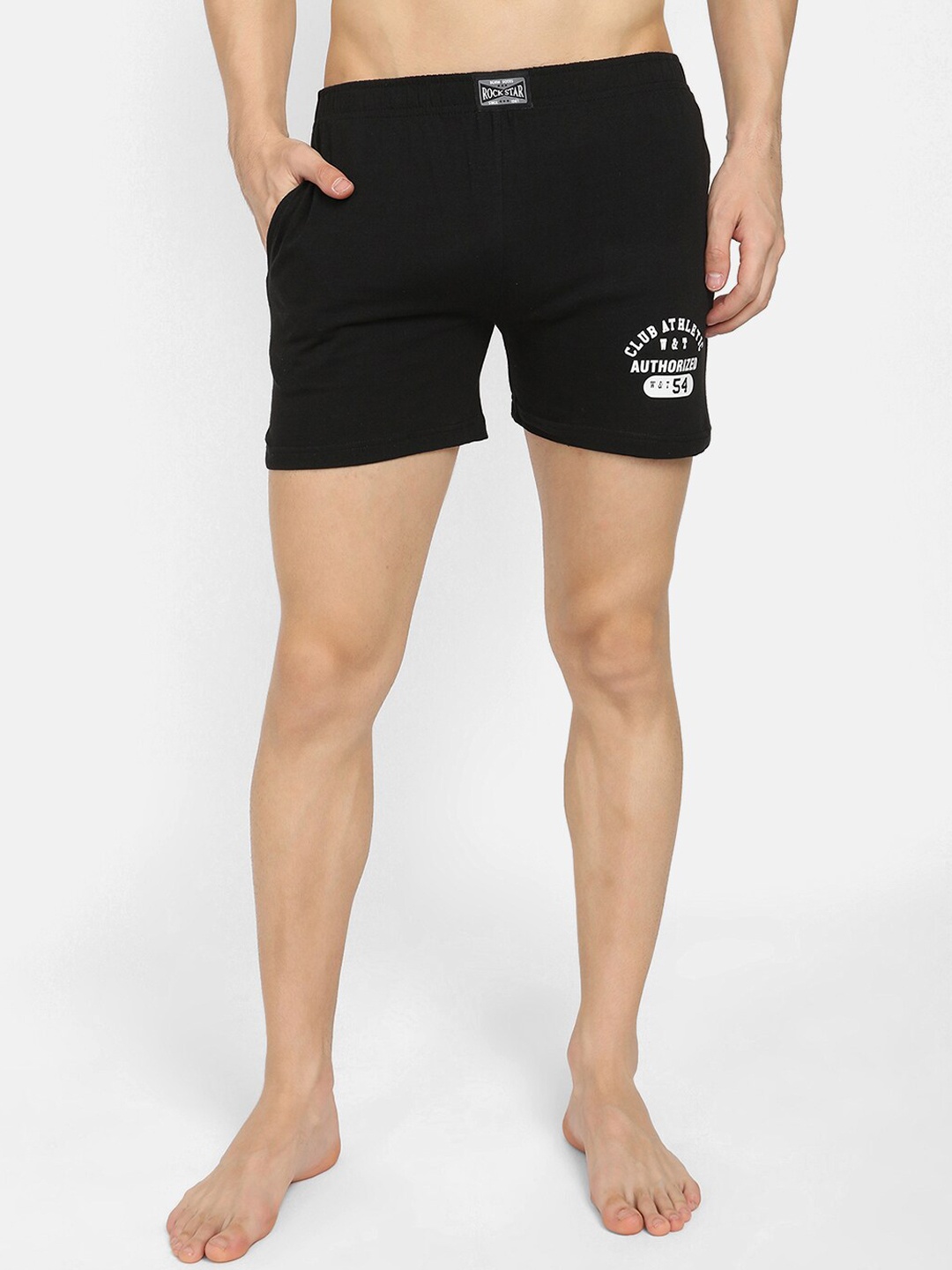 

V2 Value & Variety Men Black & White Printed Pure Cotton Boxers