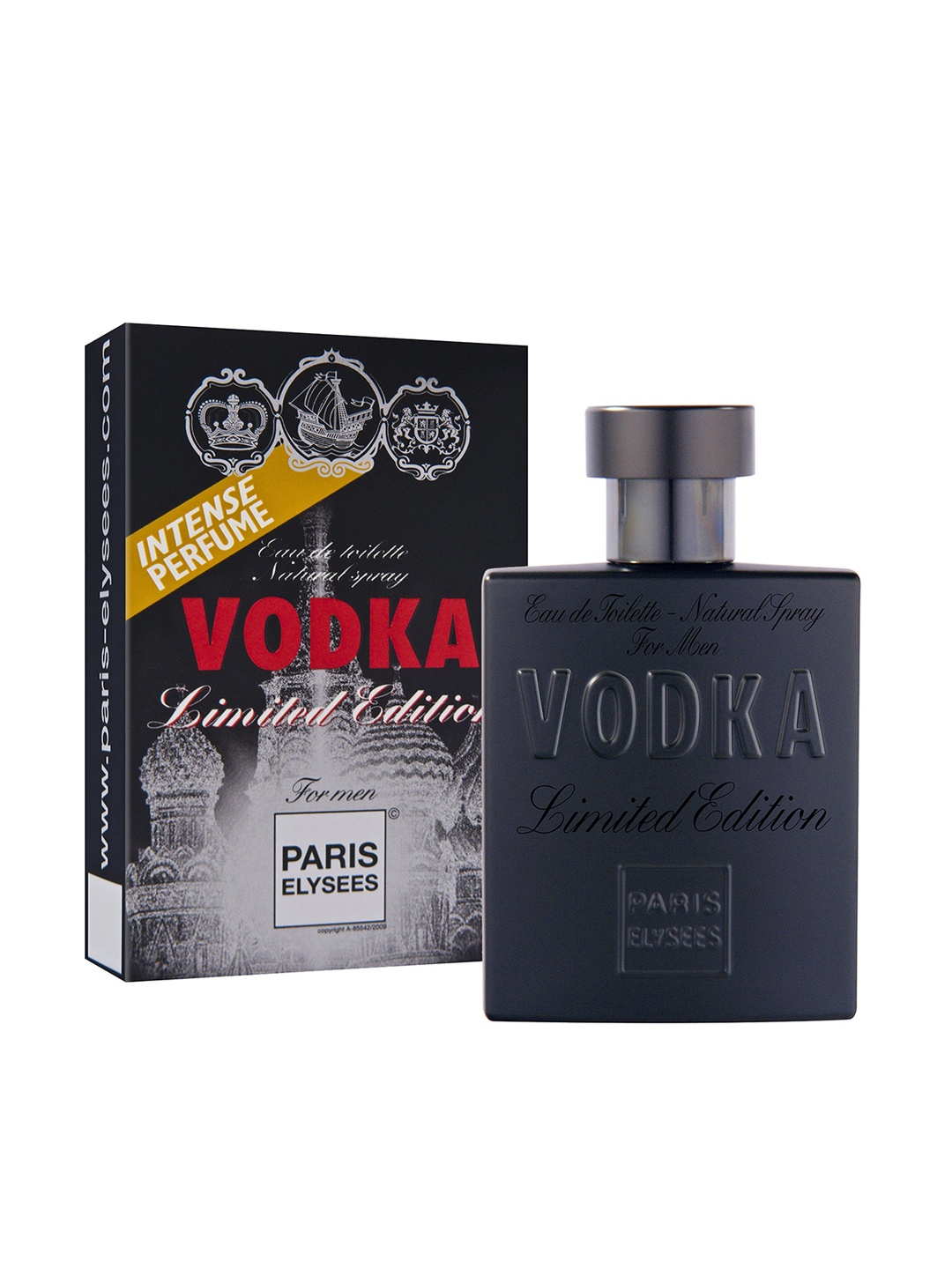 

PARIS ELYSEES Men Vodka Limited Edition Eau de Toilette 100 ml, Black