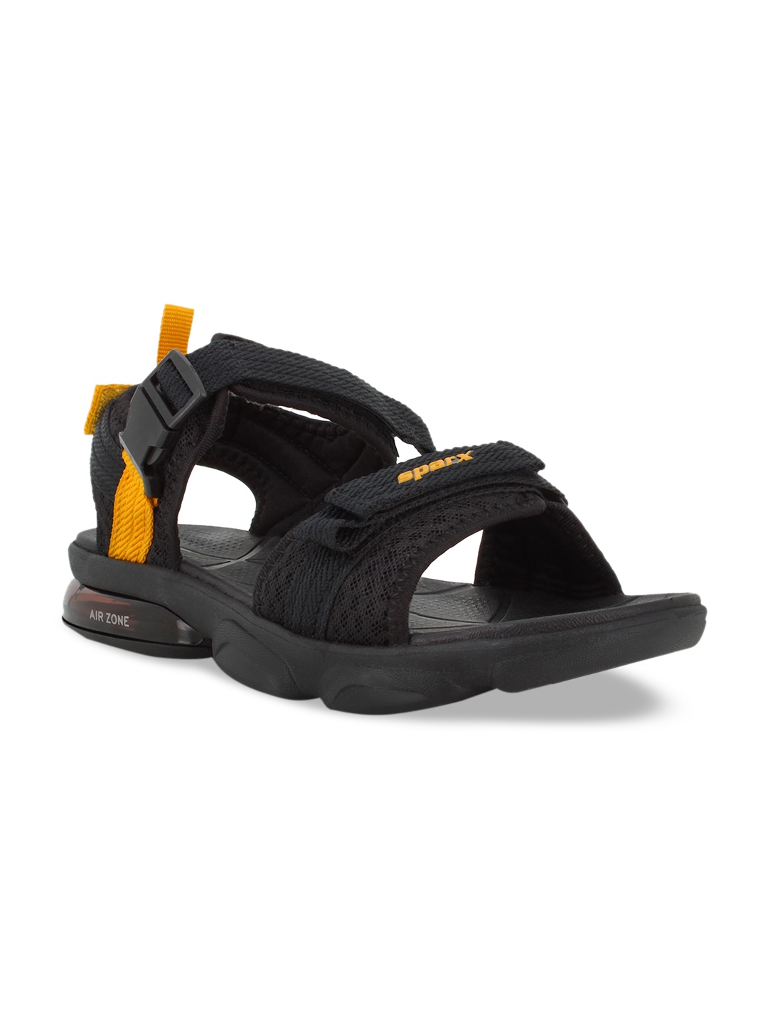 

Sparx Men Black & Yellow Sports Sandals
