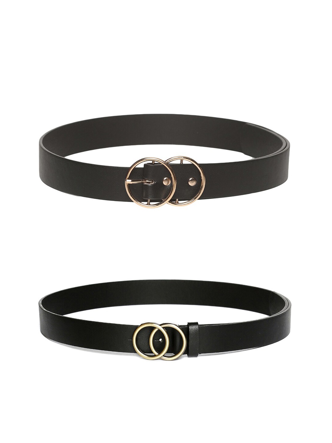 

CRUSSET Women Black Pack Of 2 Belt