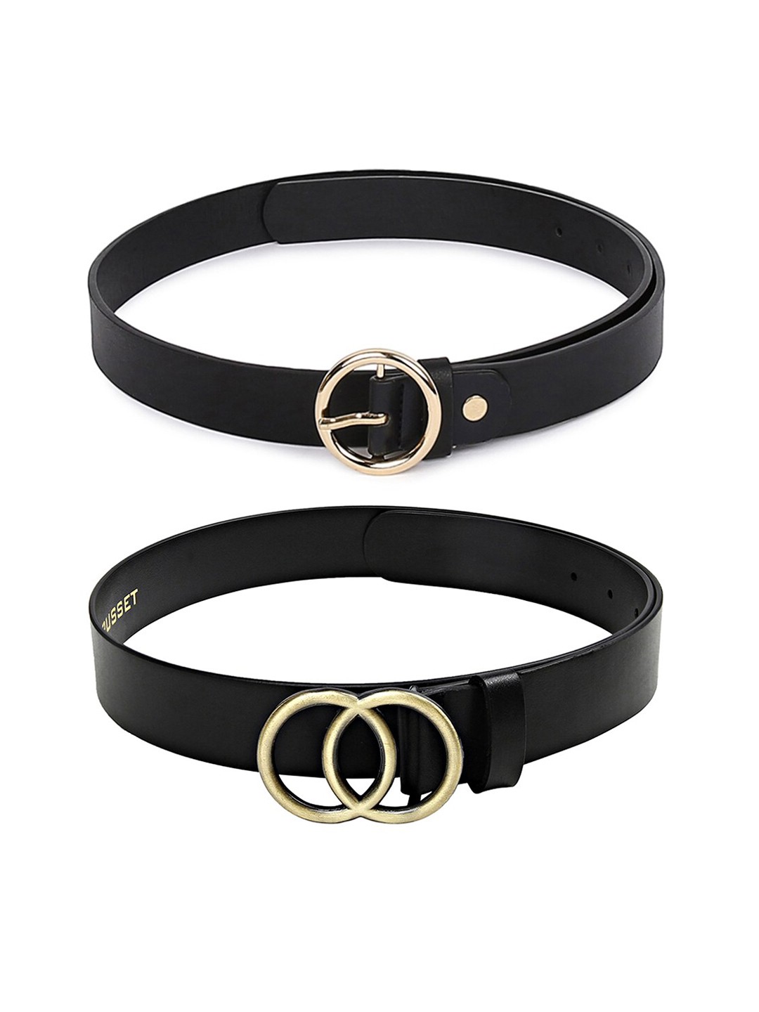 

CRUSSET Women Black Set of 2 Belt