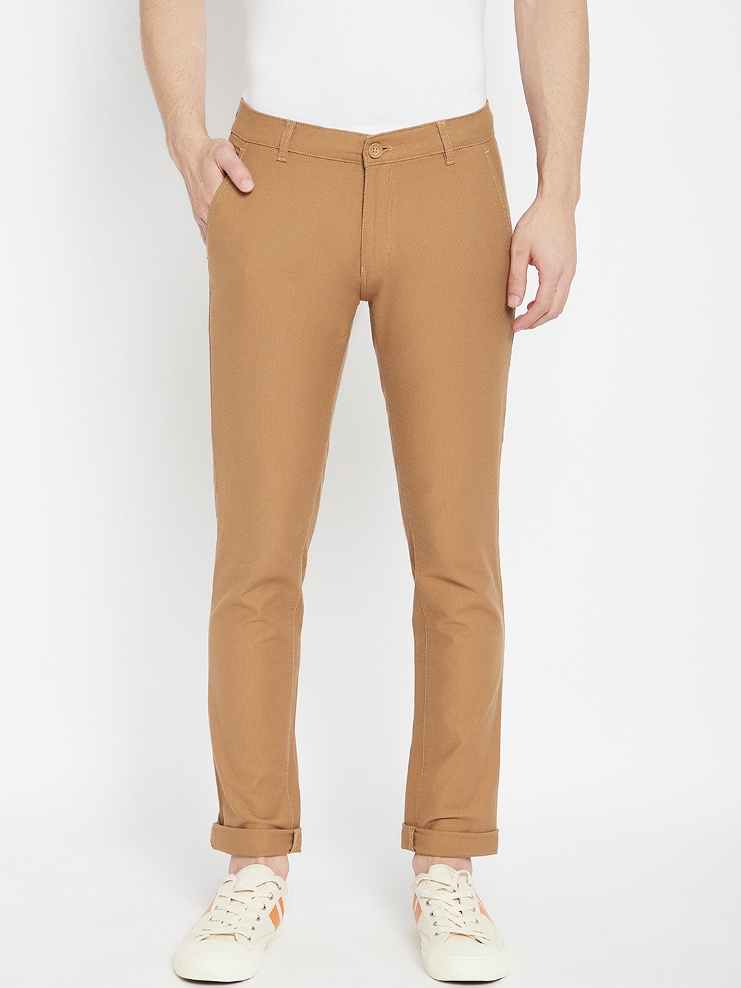 

Crimsoune Club Men Brown Slim Fit Trousers