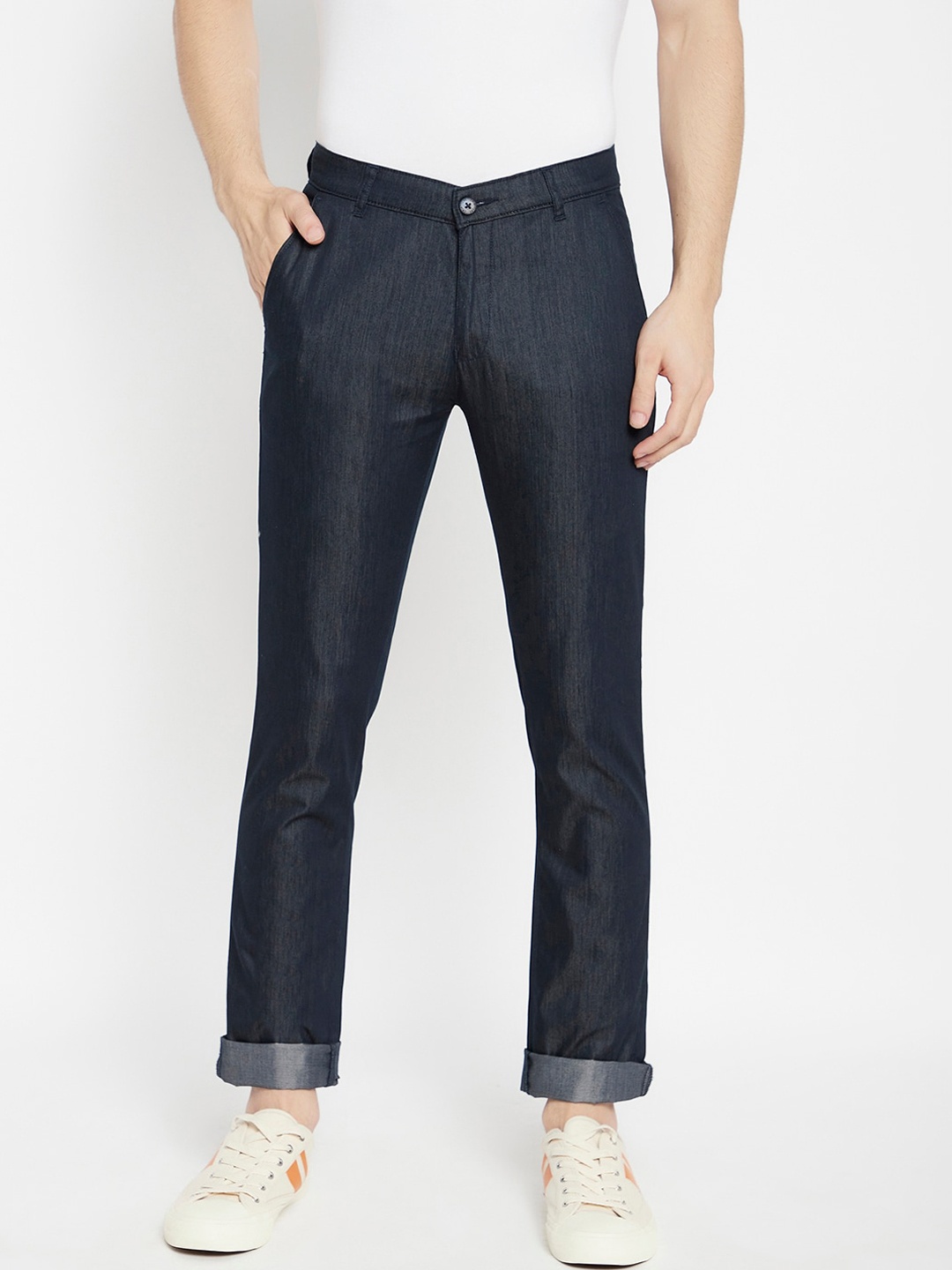 

Crimsoune Club Men Blue Slim Fit Trousers