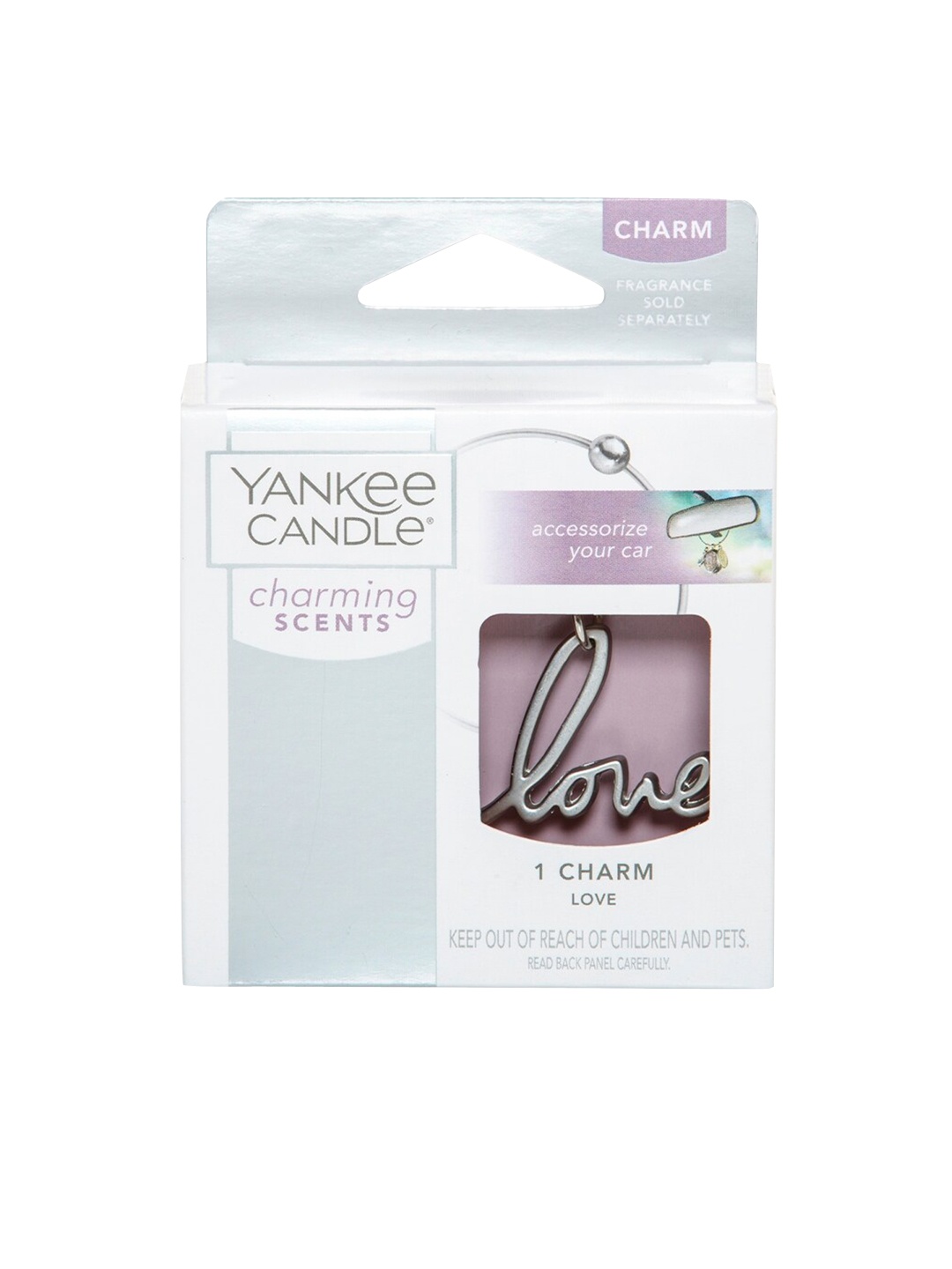 

YANKEE CANDLE White & Purple Charming Scents Love Charm Car Freshener