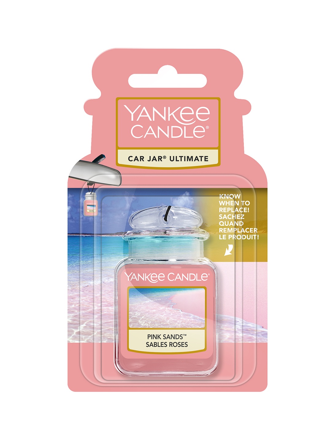 

YANKEE CANDLE Pink Sands Car Jar Air Freshener