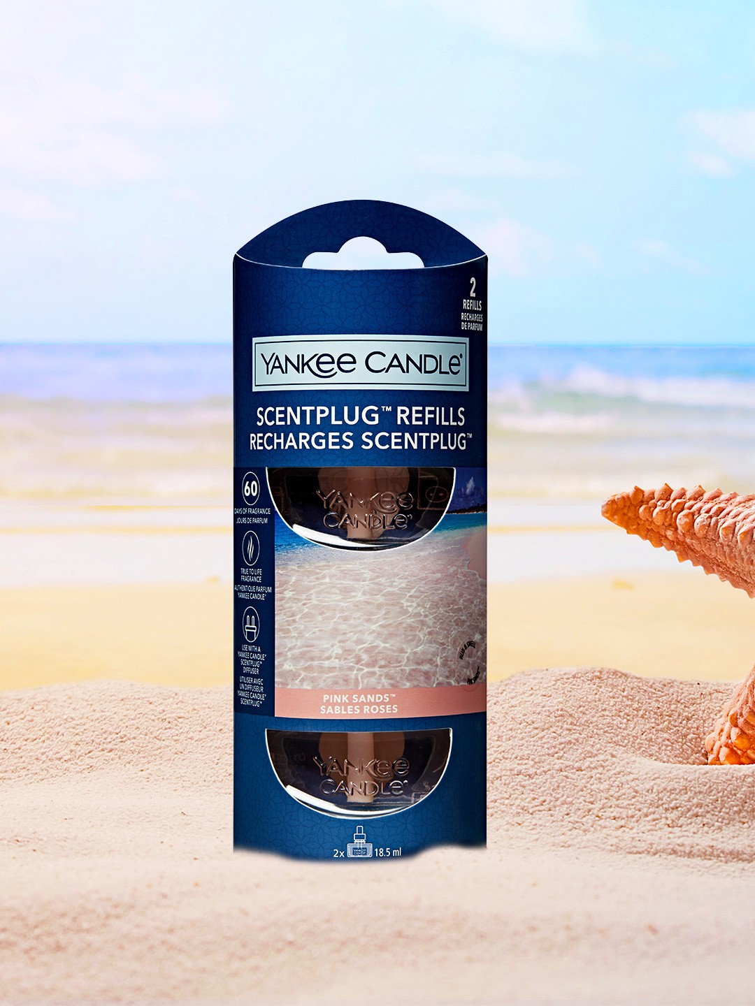 

YANKEE CANDLE Pink & Transparent Pink Sands Scent Plug Refill