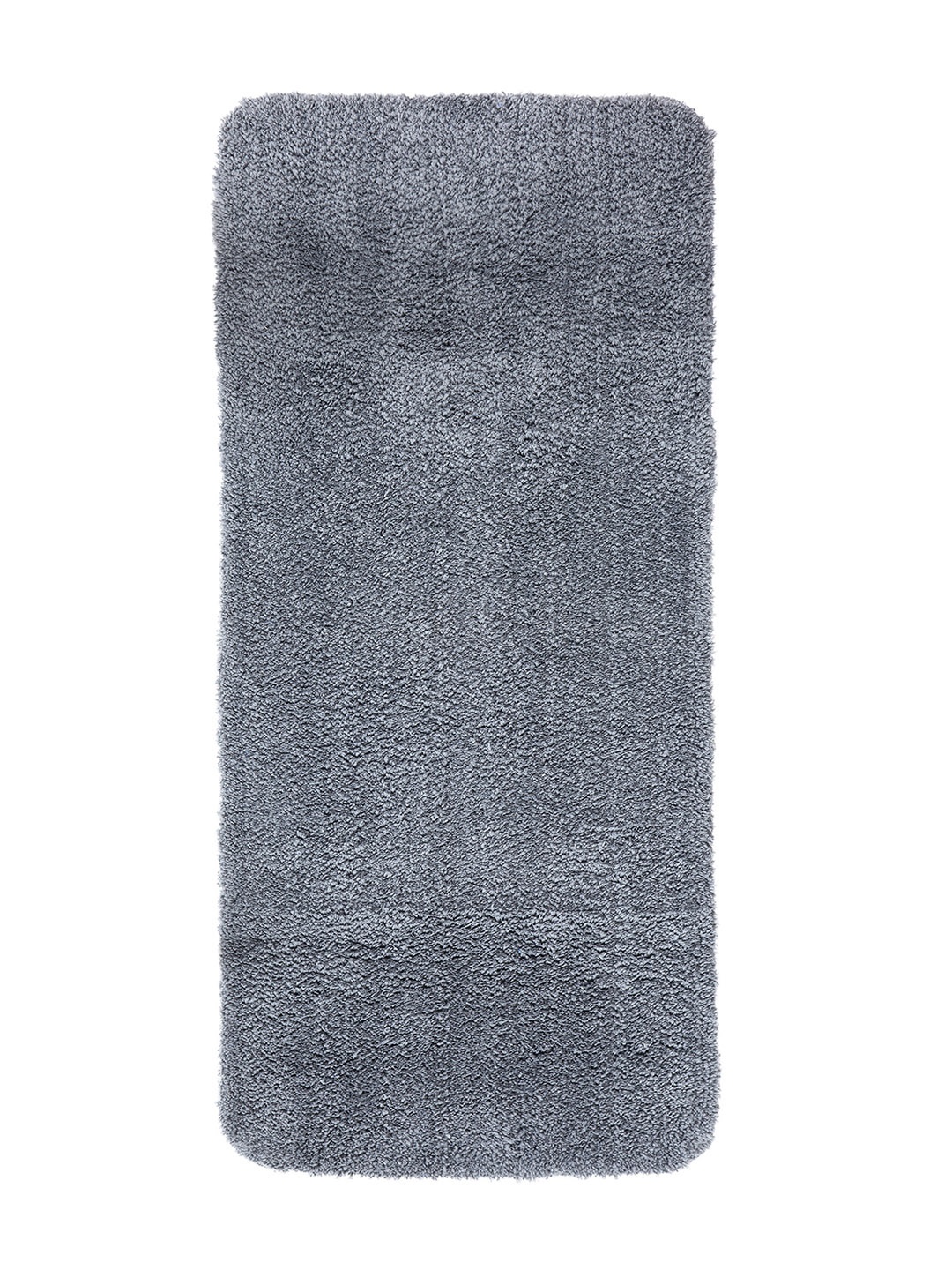 

OBSESSIONS Grey Solid Rectangular Bath Rug