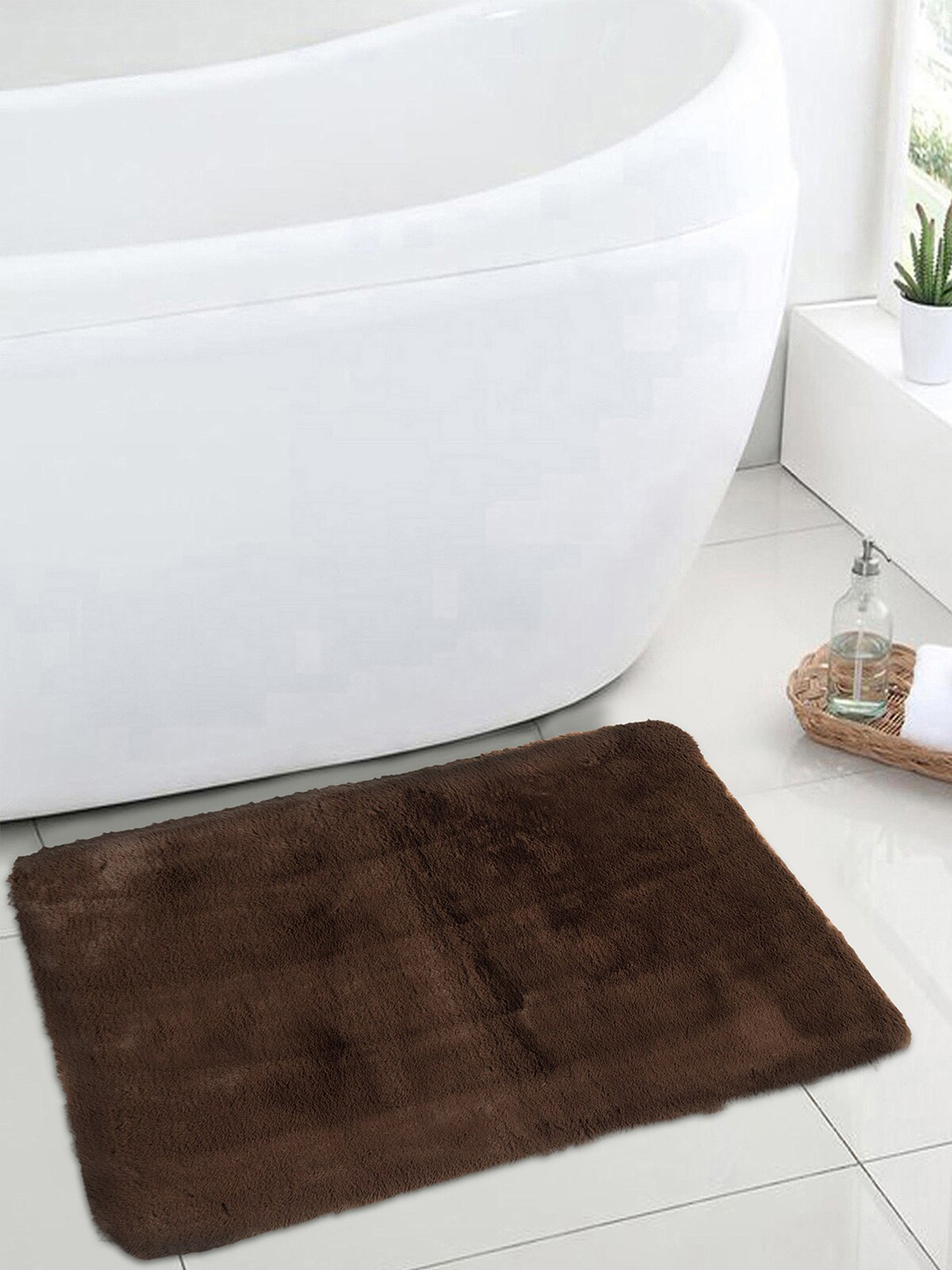 

OBSESSIONS Brown Solid Galaxy Anti-Skid Bath Rug