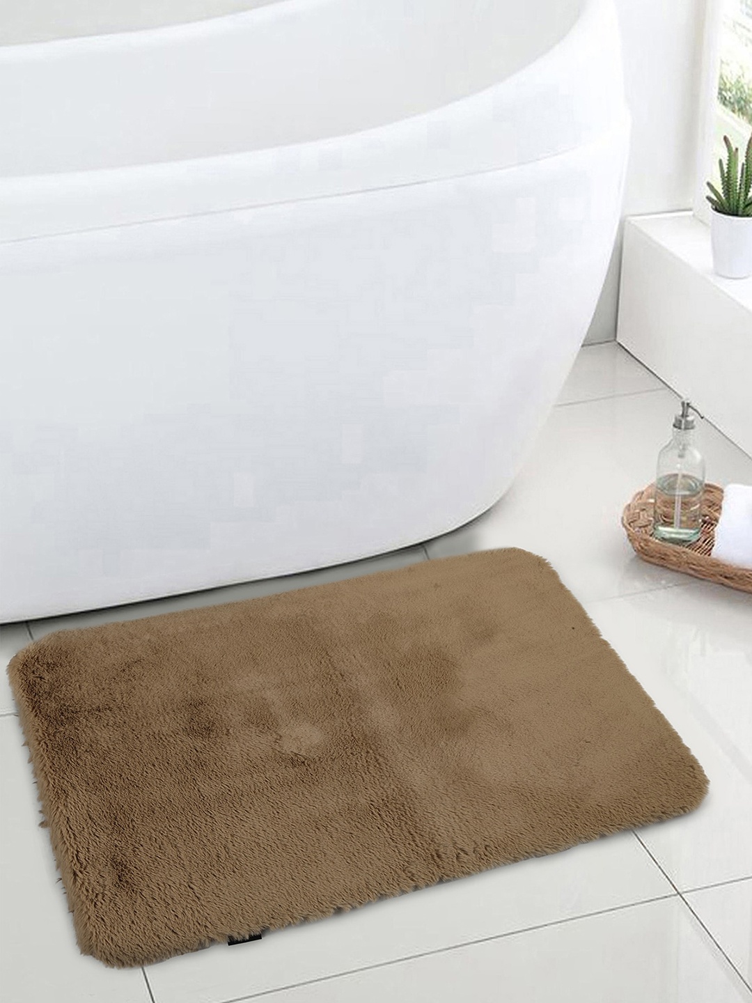 

OBSESSIONS Brown Solid Galaxy Anti-Skid Bath Rug