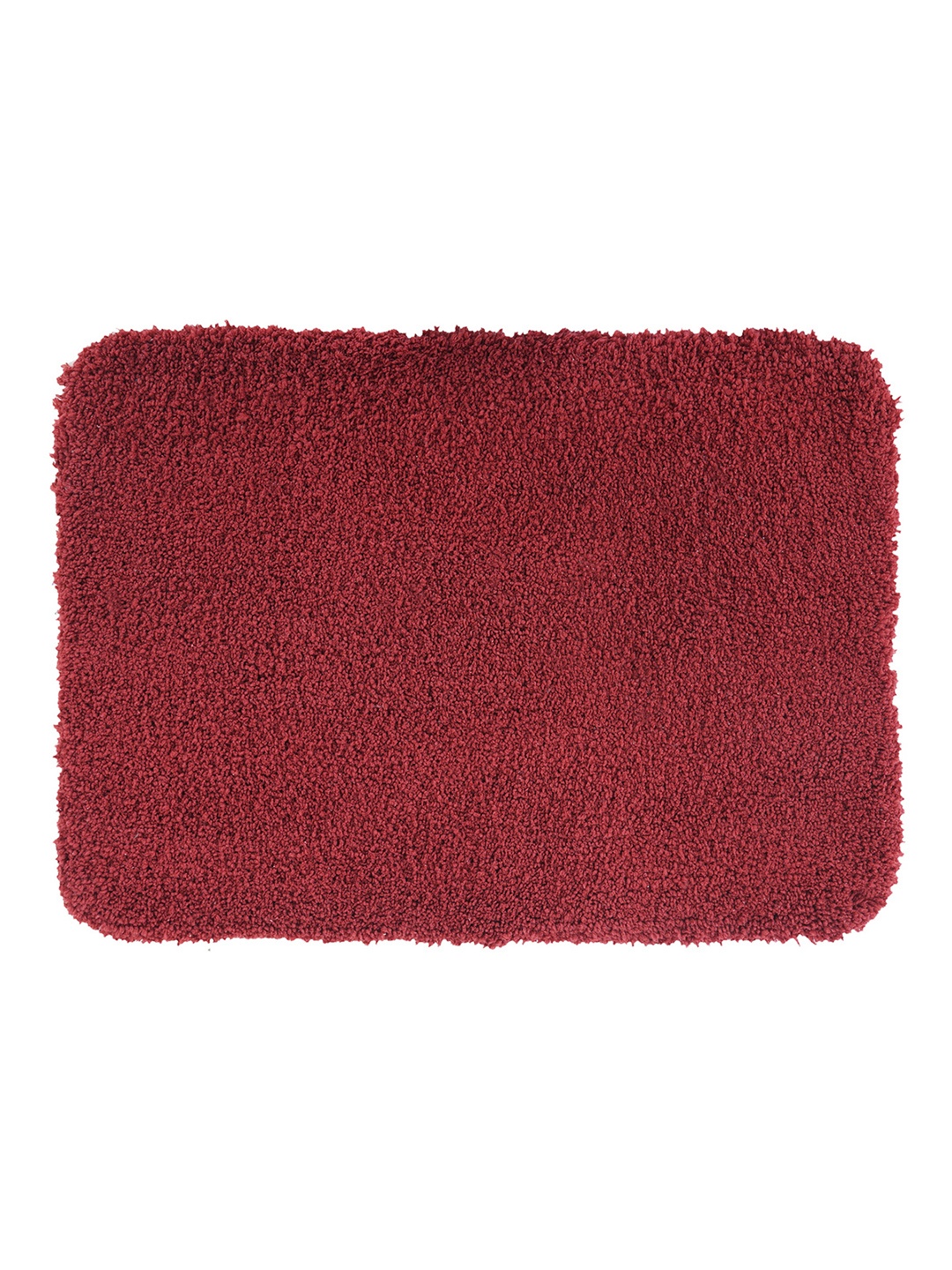 

OBSESSIONS Red Solid Diana Anti-Skid Bath Rug