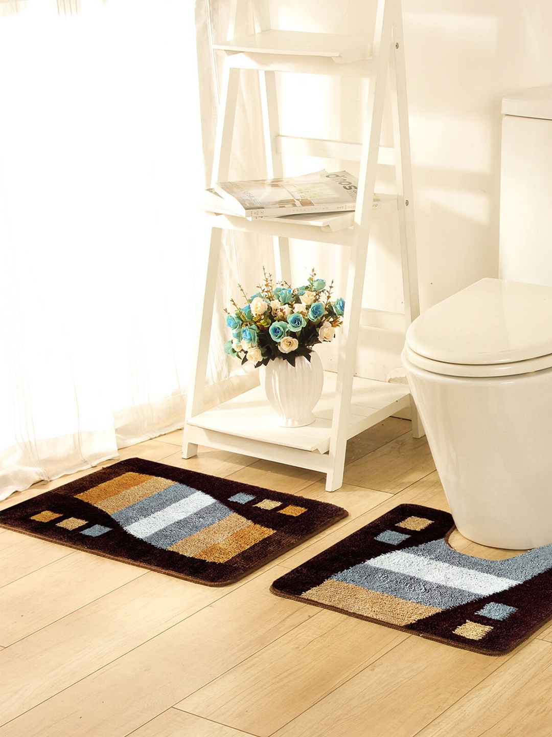 

OBSESSIONS Assorted Super Luxury Bath Rug With Contour Rug