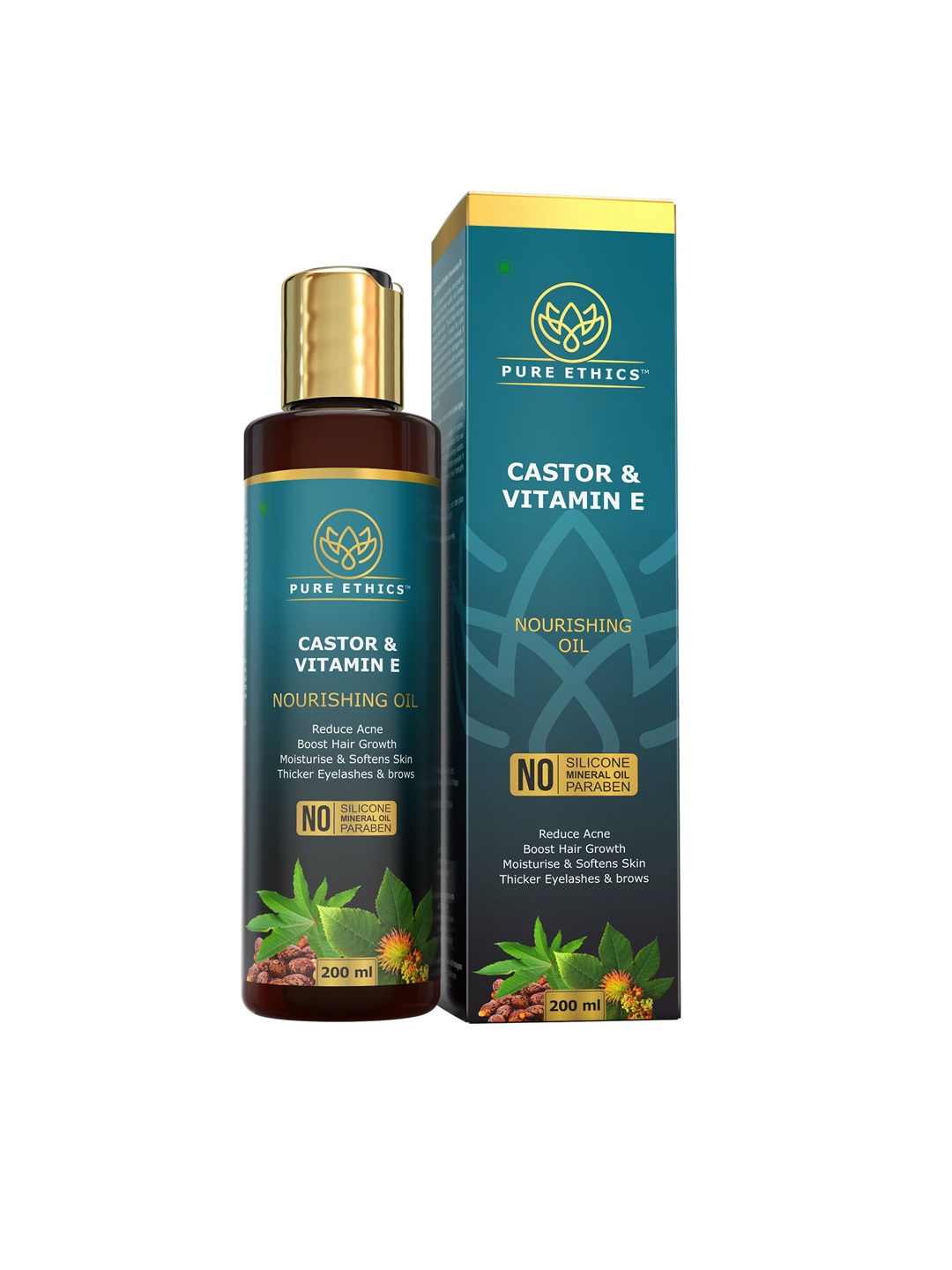 

Pure Ethics Unisex Castor Oil with Vitamin E, Green