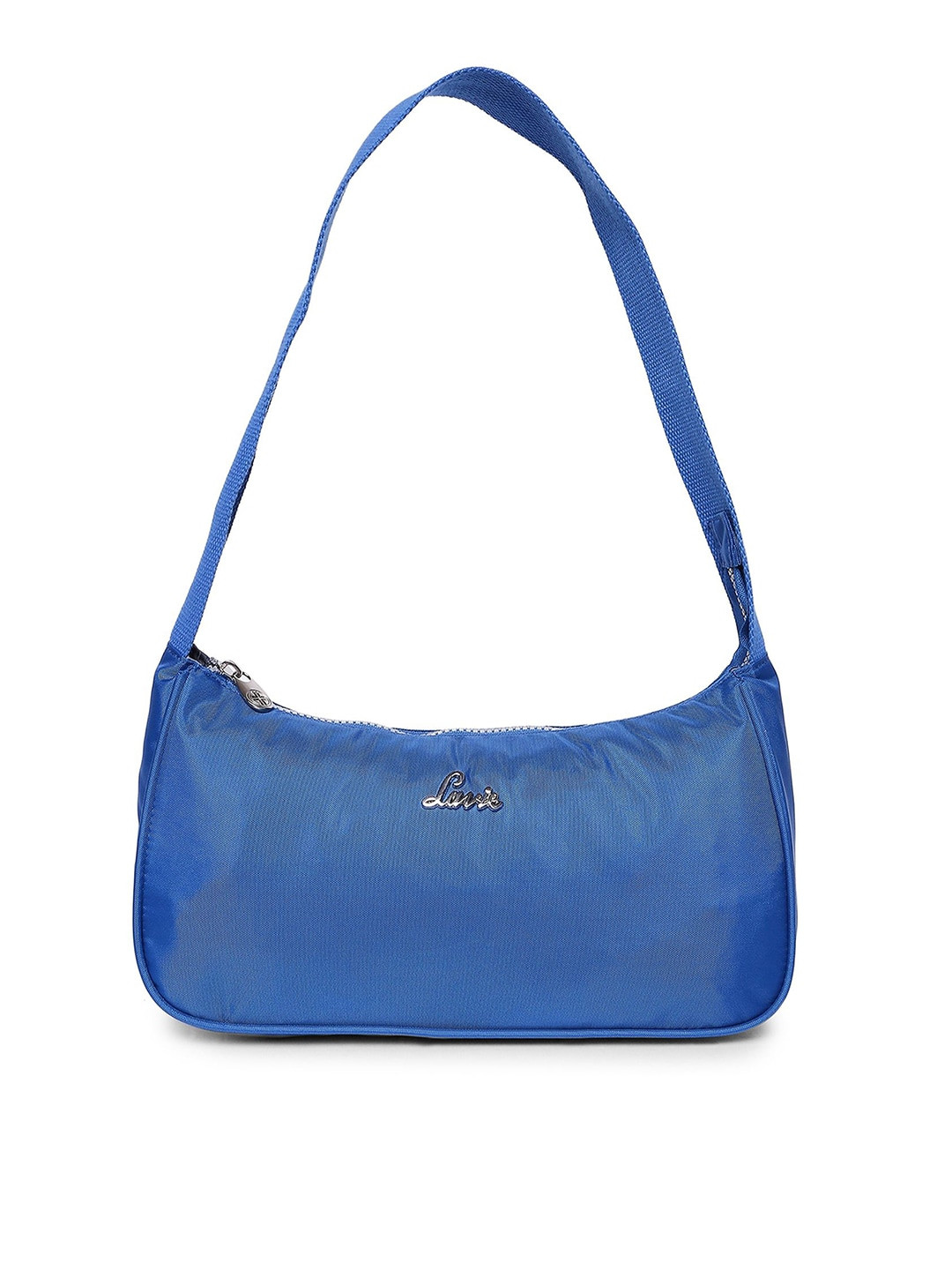 

Lavie Minx Blue Solid PU Small Structured Shoulder Bag