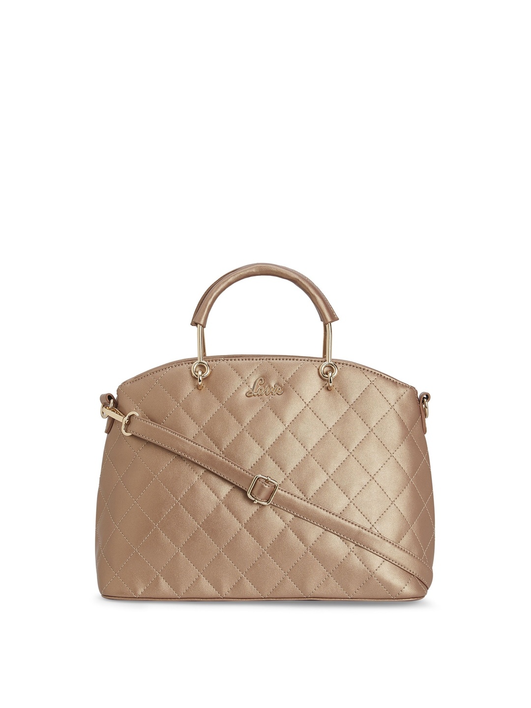 

Lavie Copper-Toned FABEL MED Quilted Structured Handheld Bag