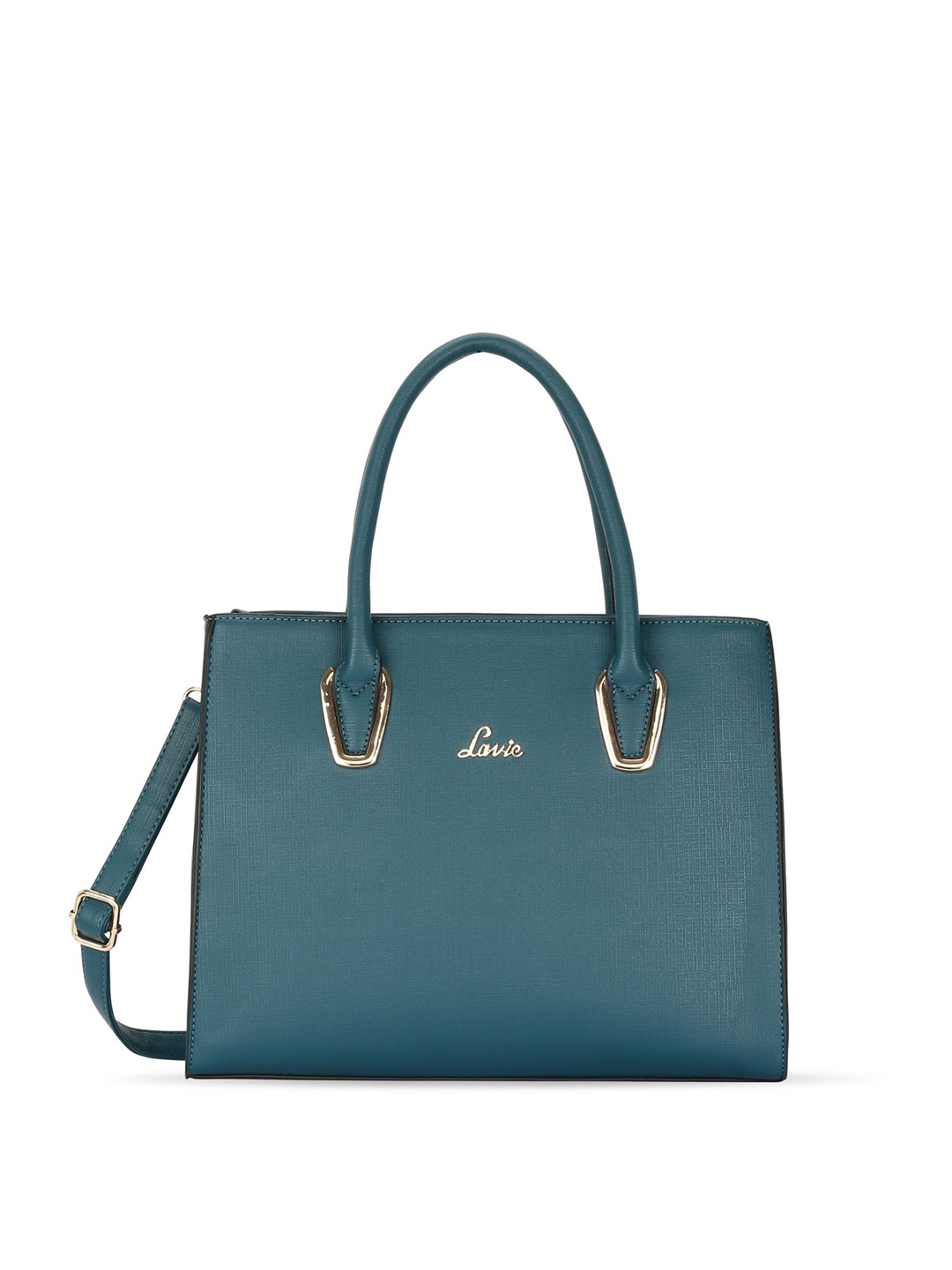 

Lavie Ketamine Women Blue Solid Large Satchel Handbag