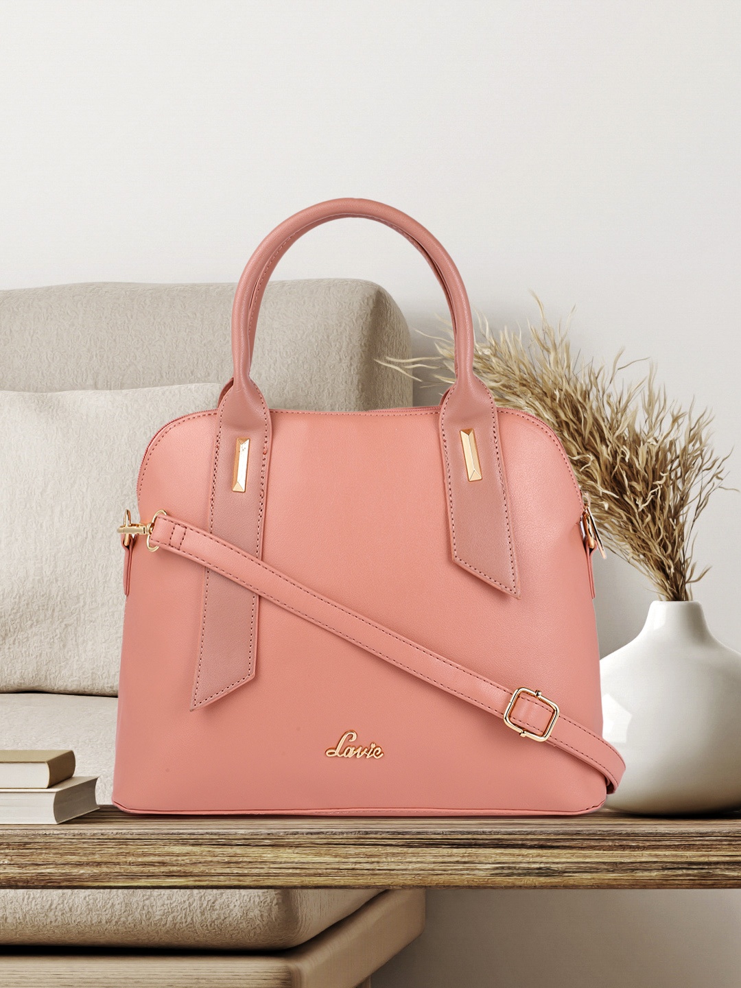 

Lavie Wurumba Women Pink Large Dome Satchel Handbag