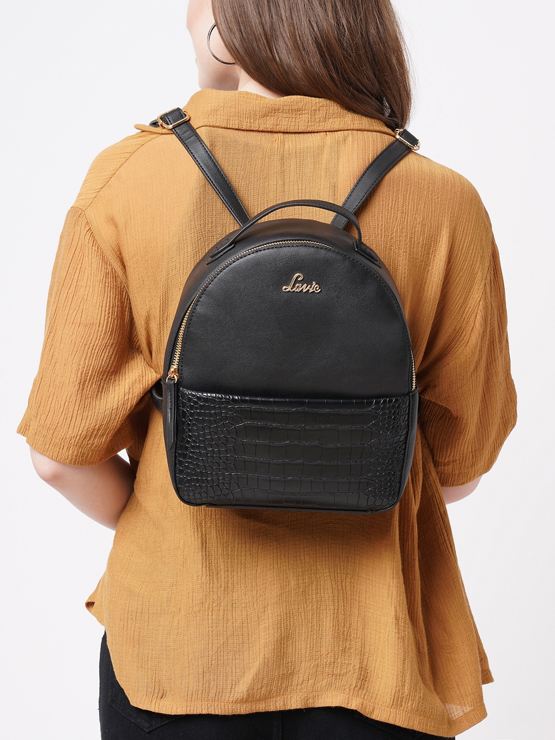 

Lavie Beetle Women Black Stylish Backpack