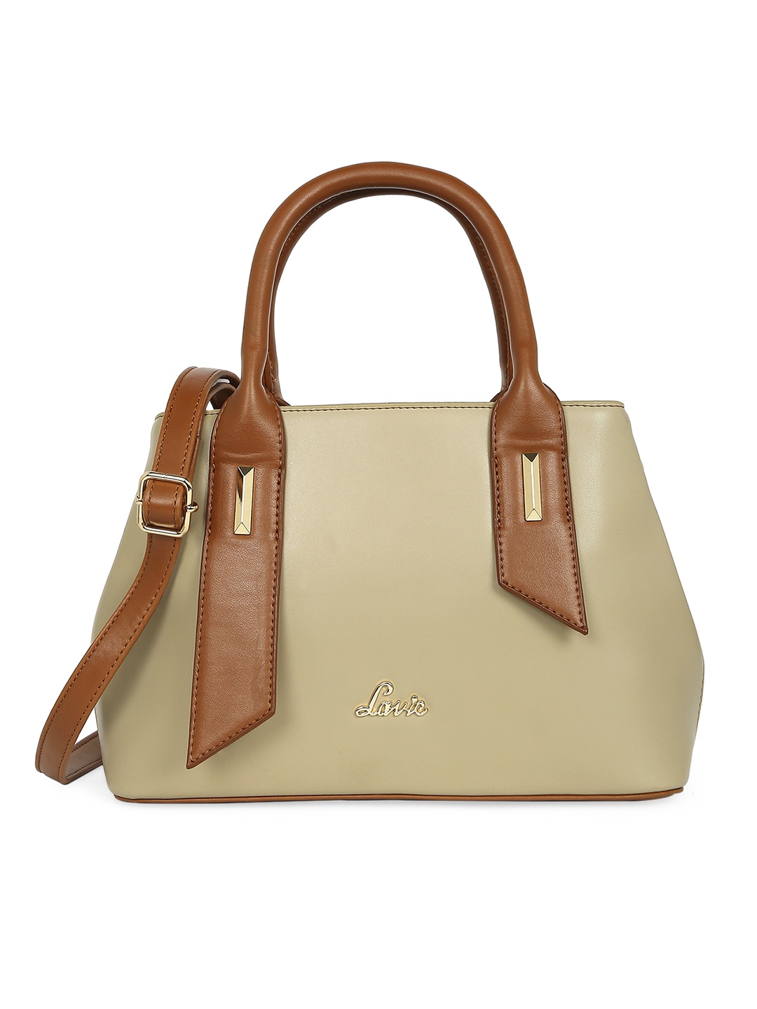 

Lavie Wurumba Beige Structured Handheld Bag