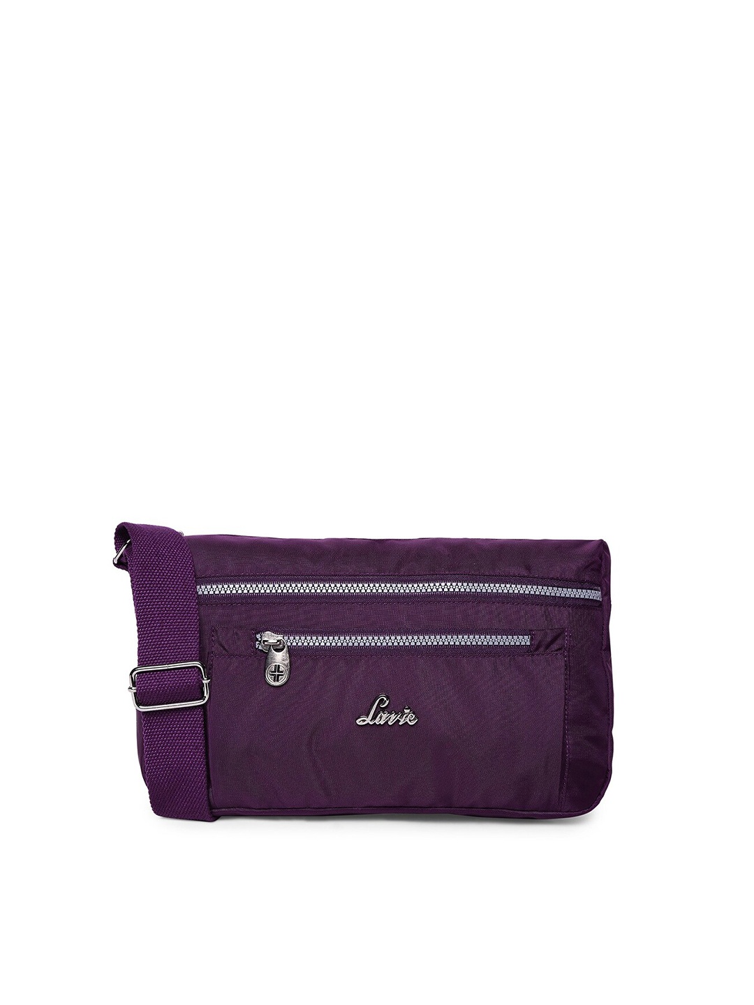 

Lavie Women Purple Structured Sling Bag