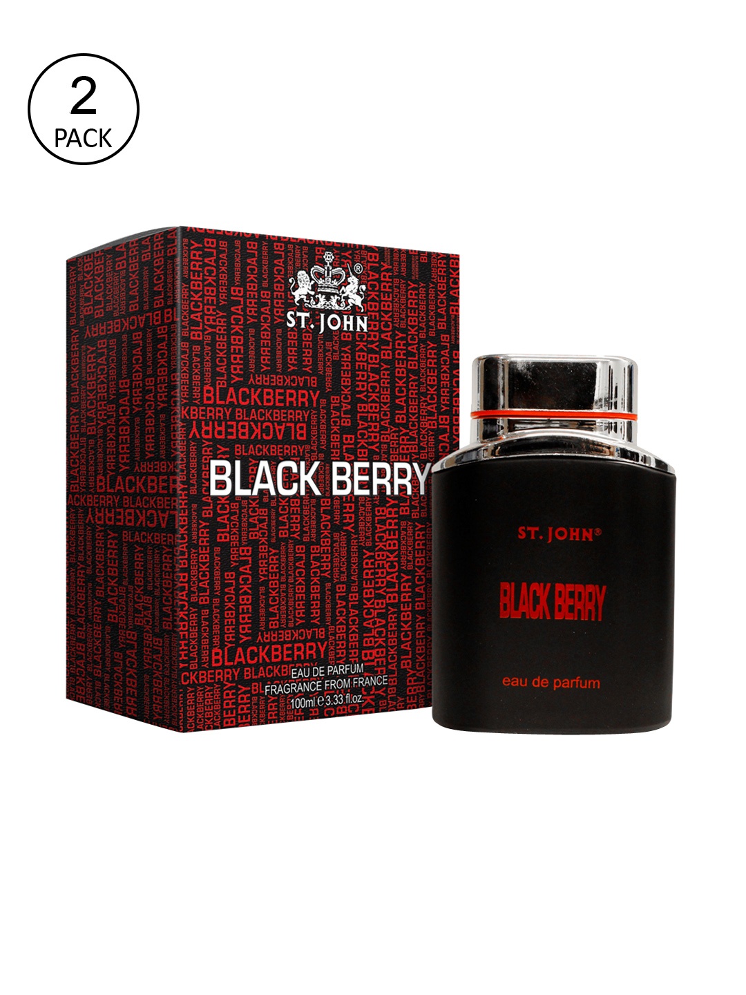 

St. John Mens Pack Of 2 Black Berry Perfume 100 ml