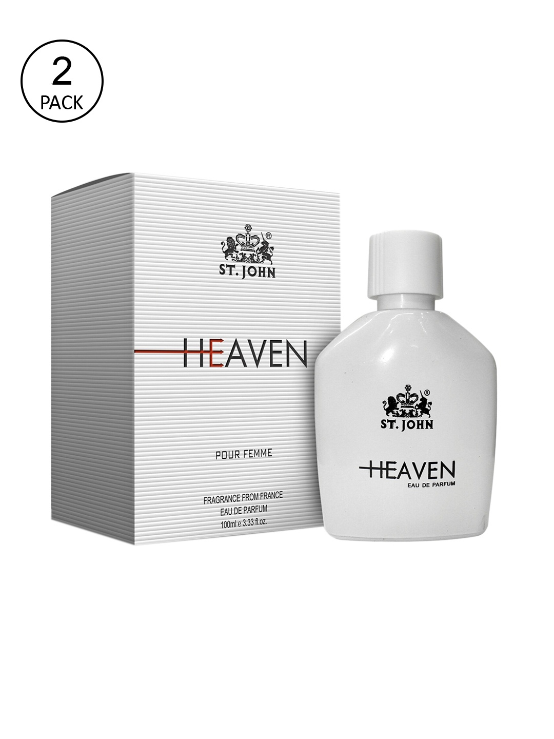 

St. John Women Pack Of 2 Heaven Perfume 100 ml, White