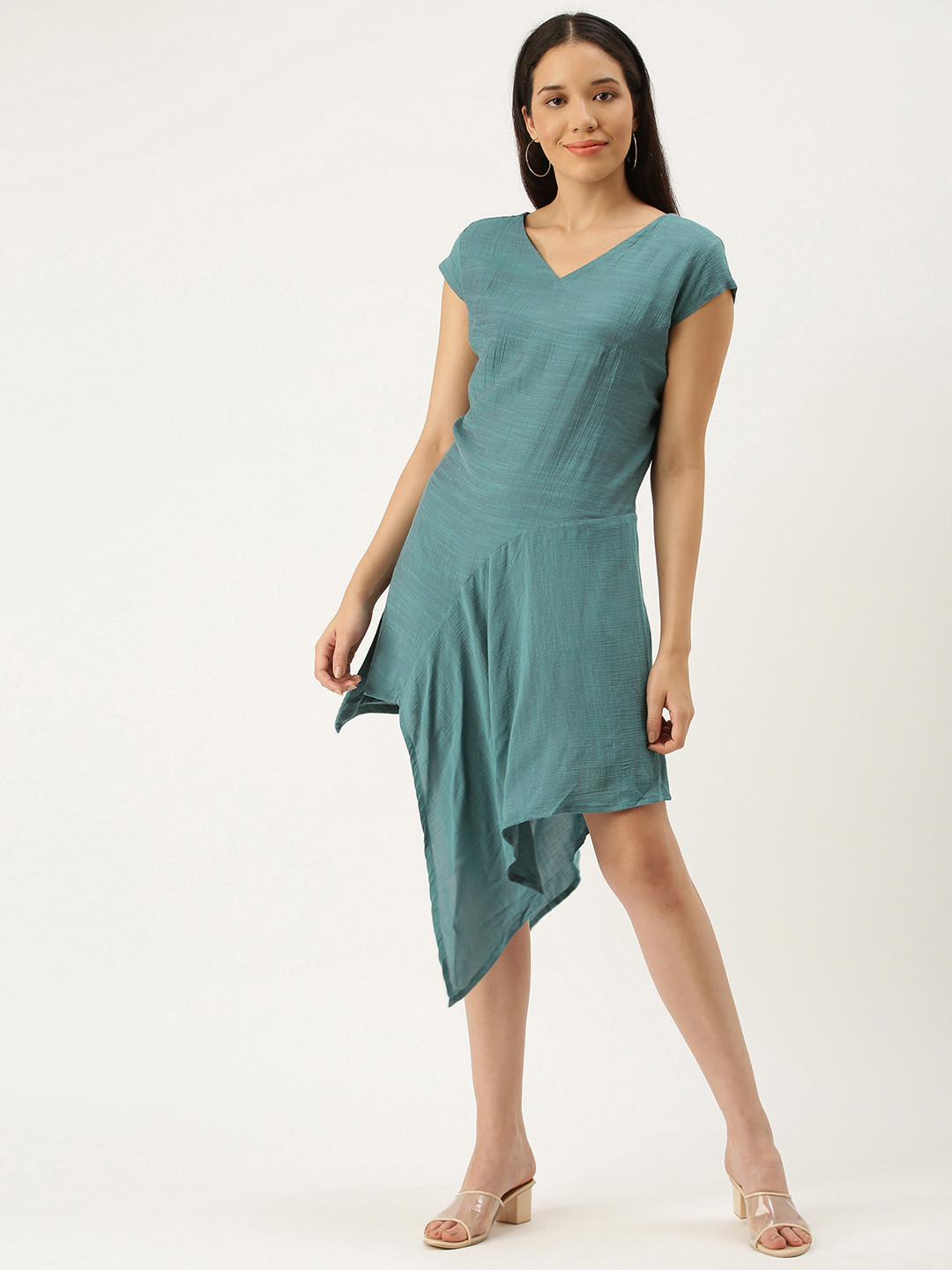 

COUPER & COLL Teal A-Line Dress