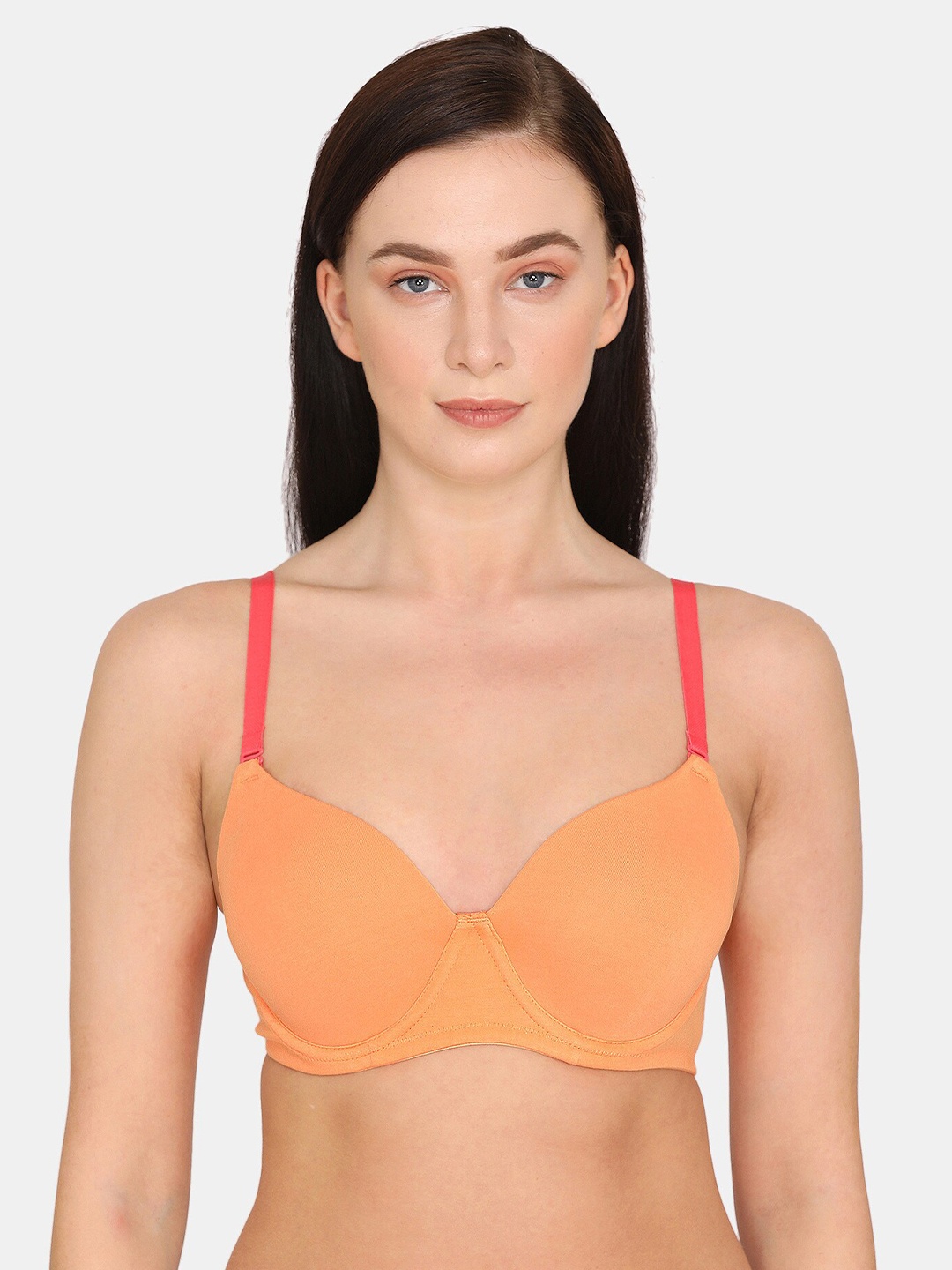 

Zivame Orange & Peach-Coloured Underwired Lightly Padded T-shirt Bra ZI10SWFASHCORNG