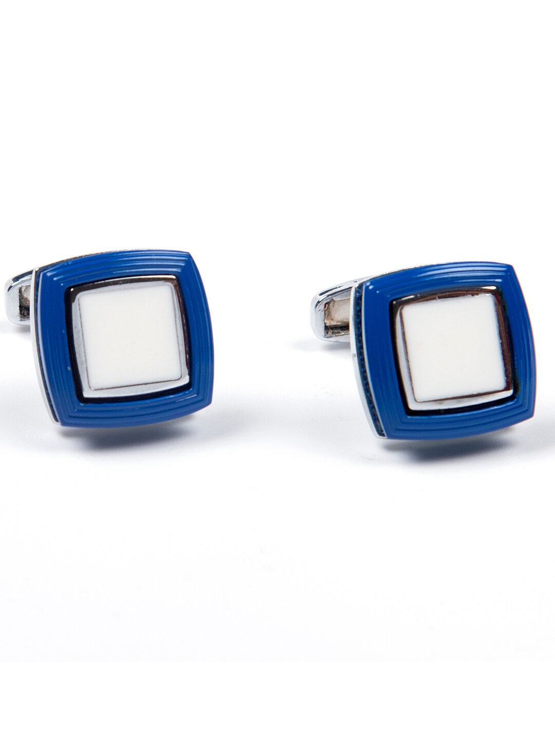 

Tossido Blue & White Square Cufflink