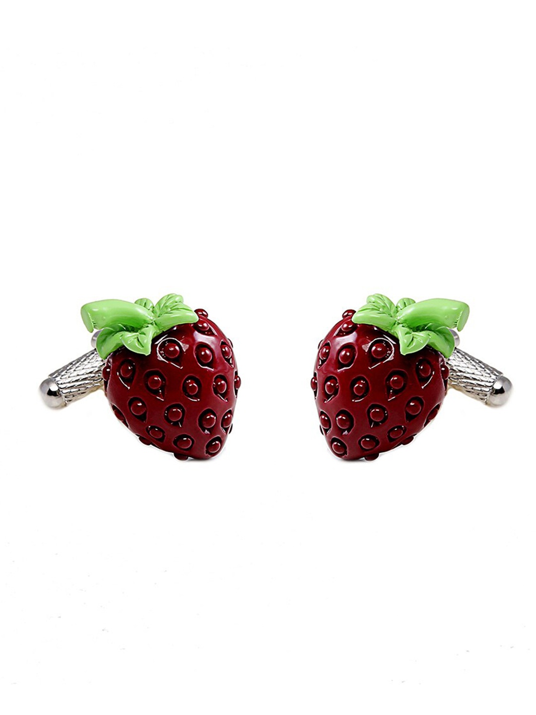 

Tossido Maroon & Green Quirky Cufflink