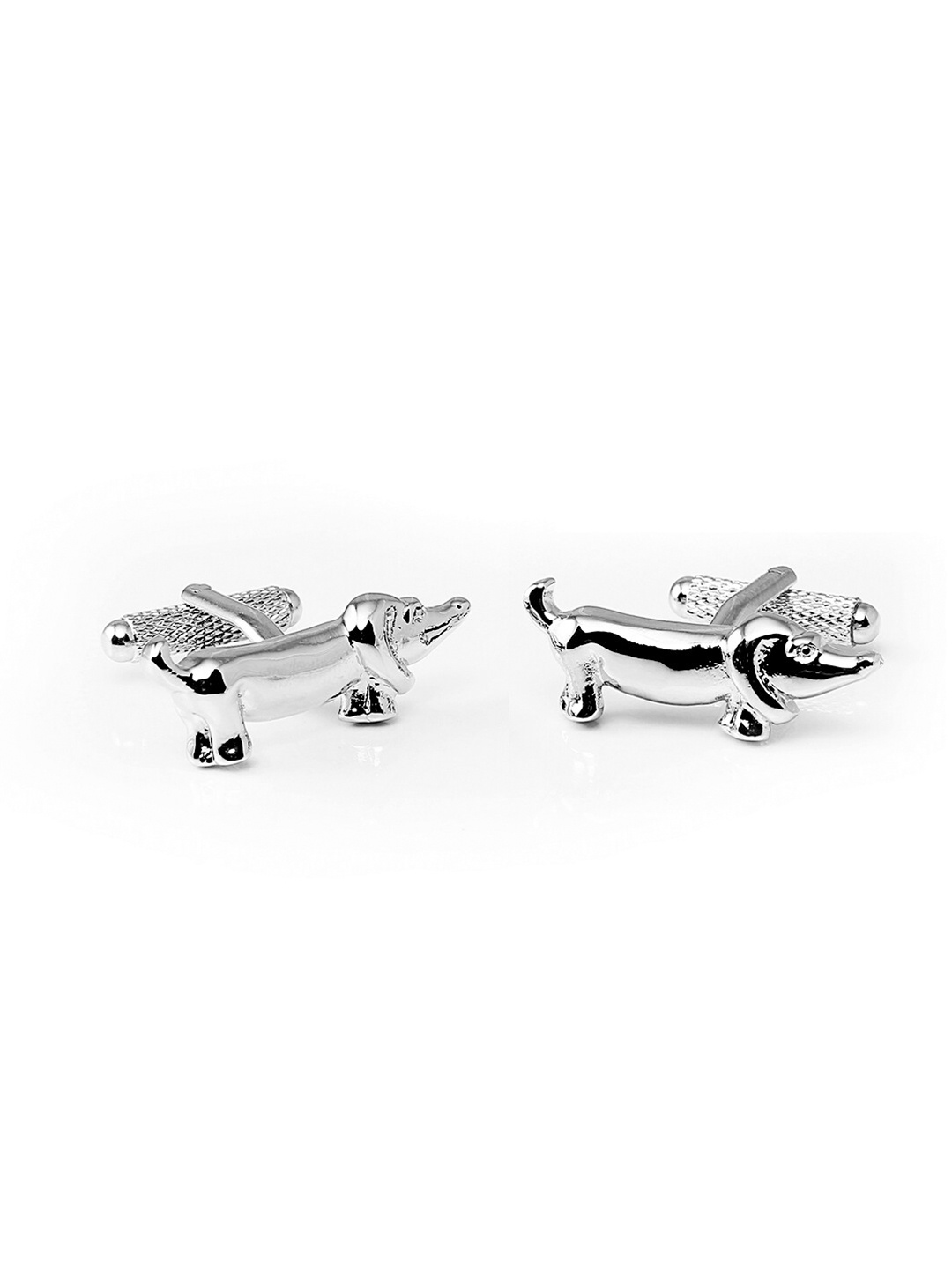 

Tossido Silver-Toned Quirky Cufflink