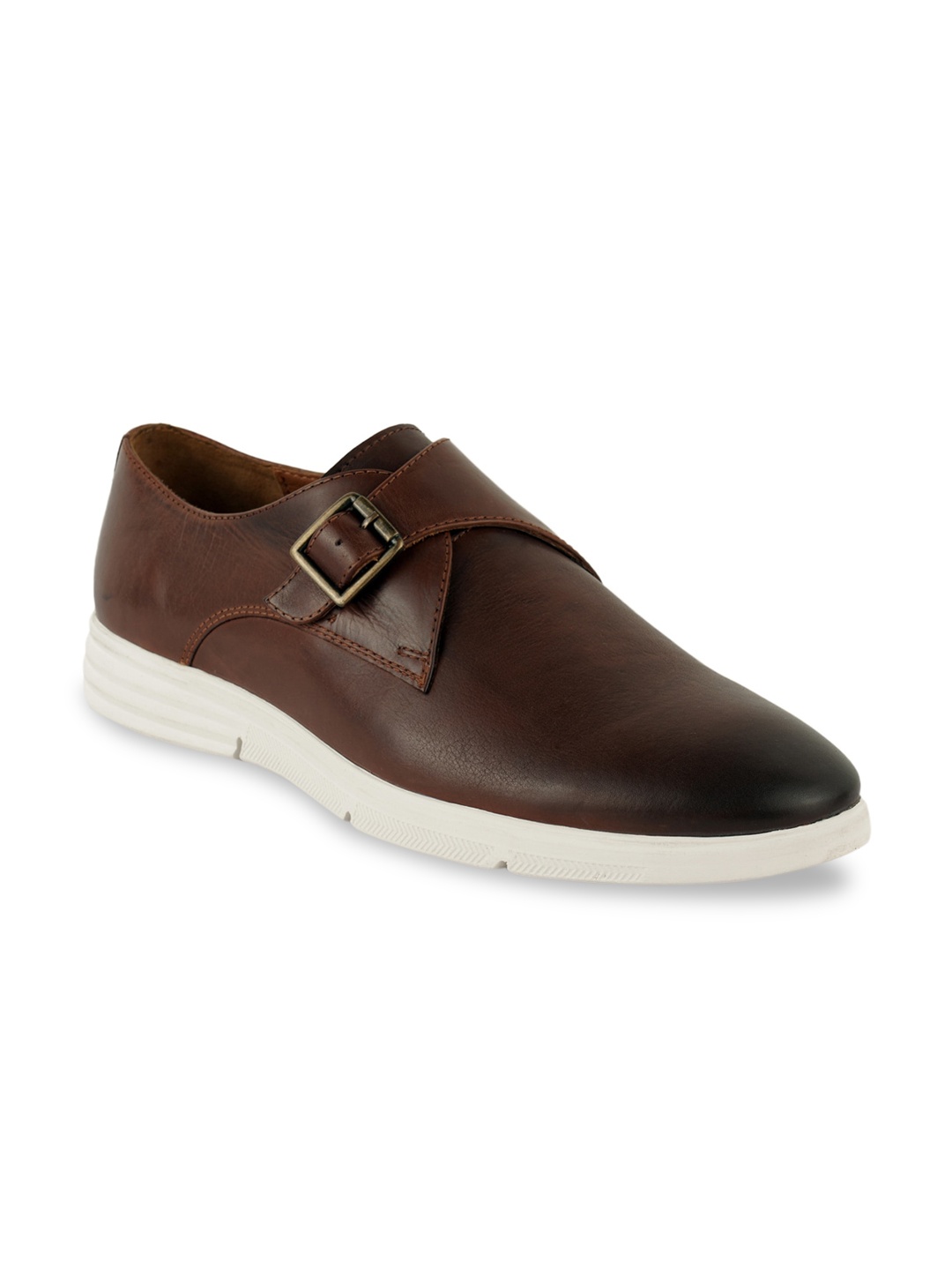 

Aditi Wasan Men Brown Leather Monks