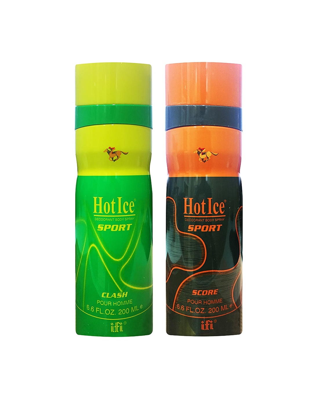 

Hot Ice Sports Clash & Score Deodorant Combo 400 ml, Green