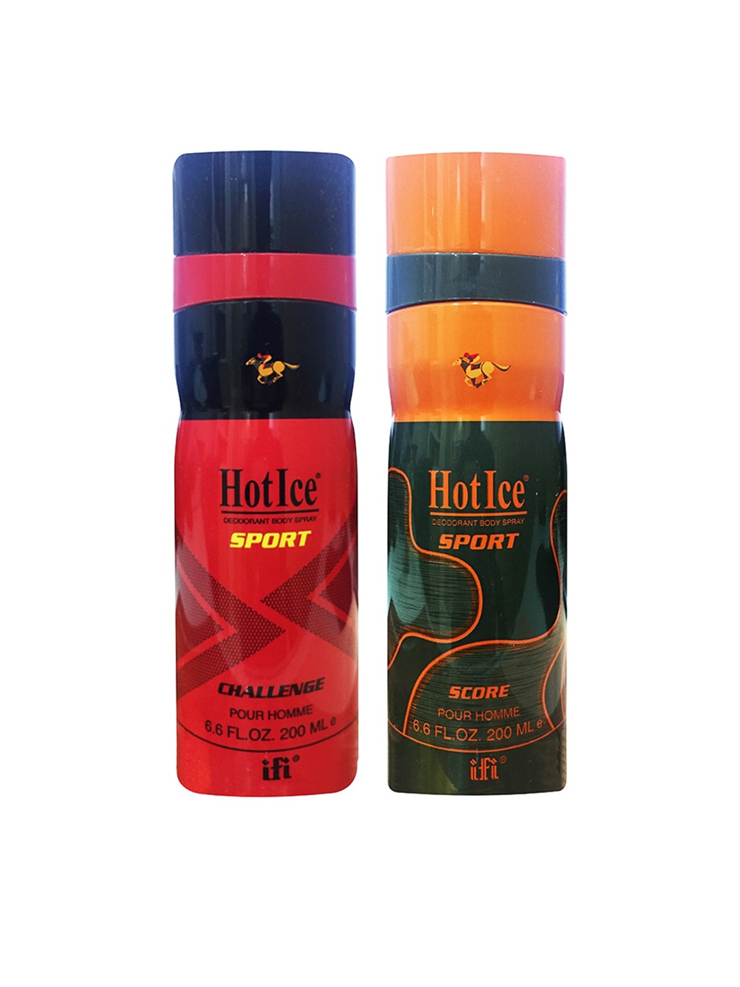 

Hot Ice Sports Challenge & Score Deodorant Combo 400 ml, Red
