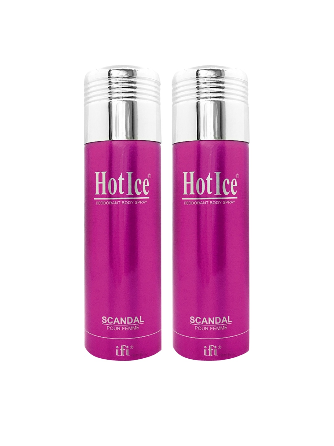 

Hot Ice Scandal Fomme Deodorant, 200ml Each - ( Set of 2), Pink