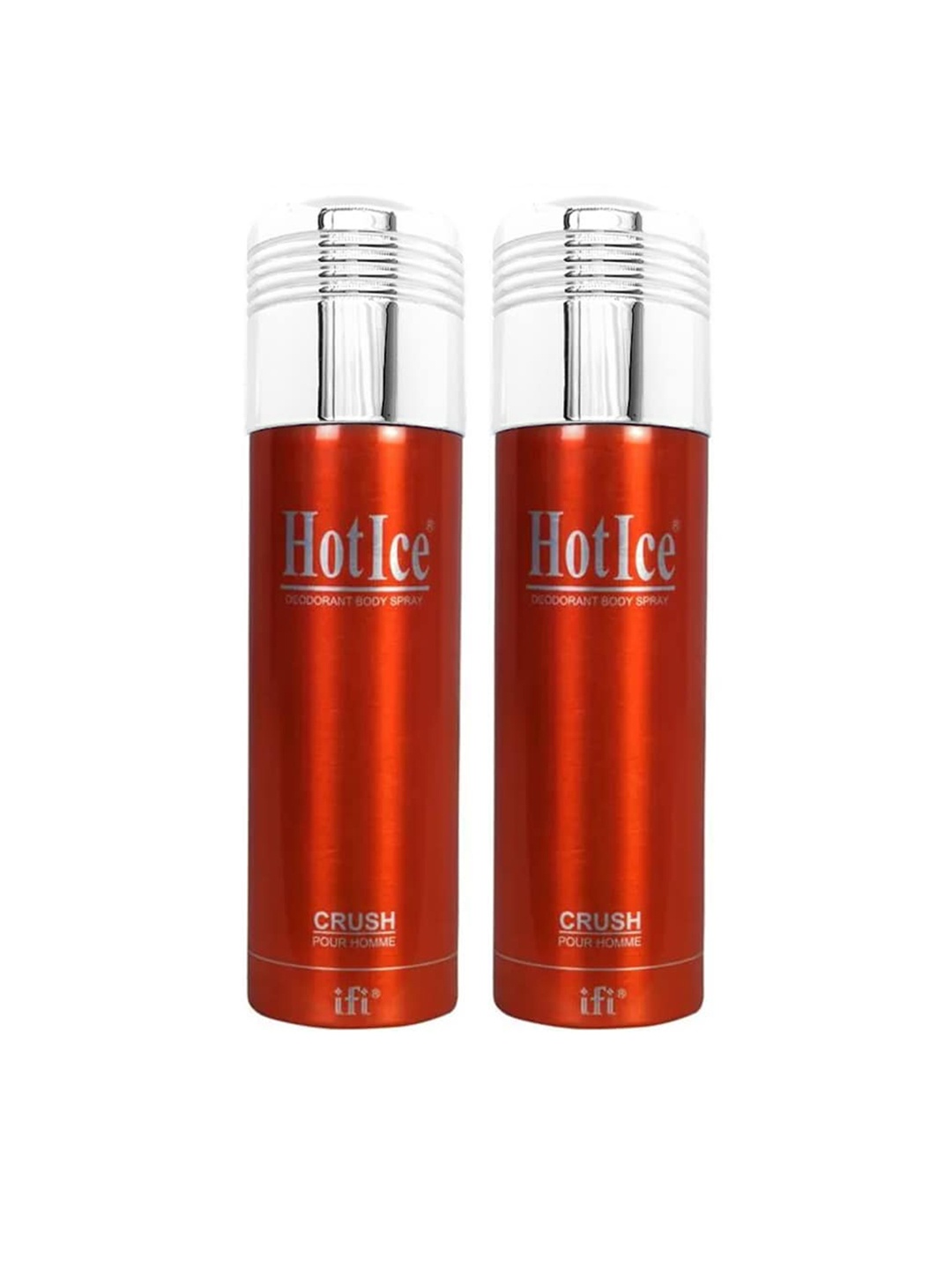 

Hot Ice Crush Homme Deodorant, 200ml Each - ( Set of 2), Red
