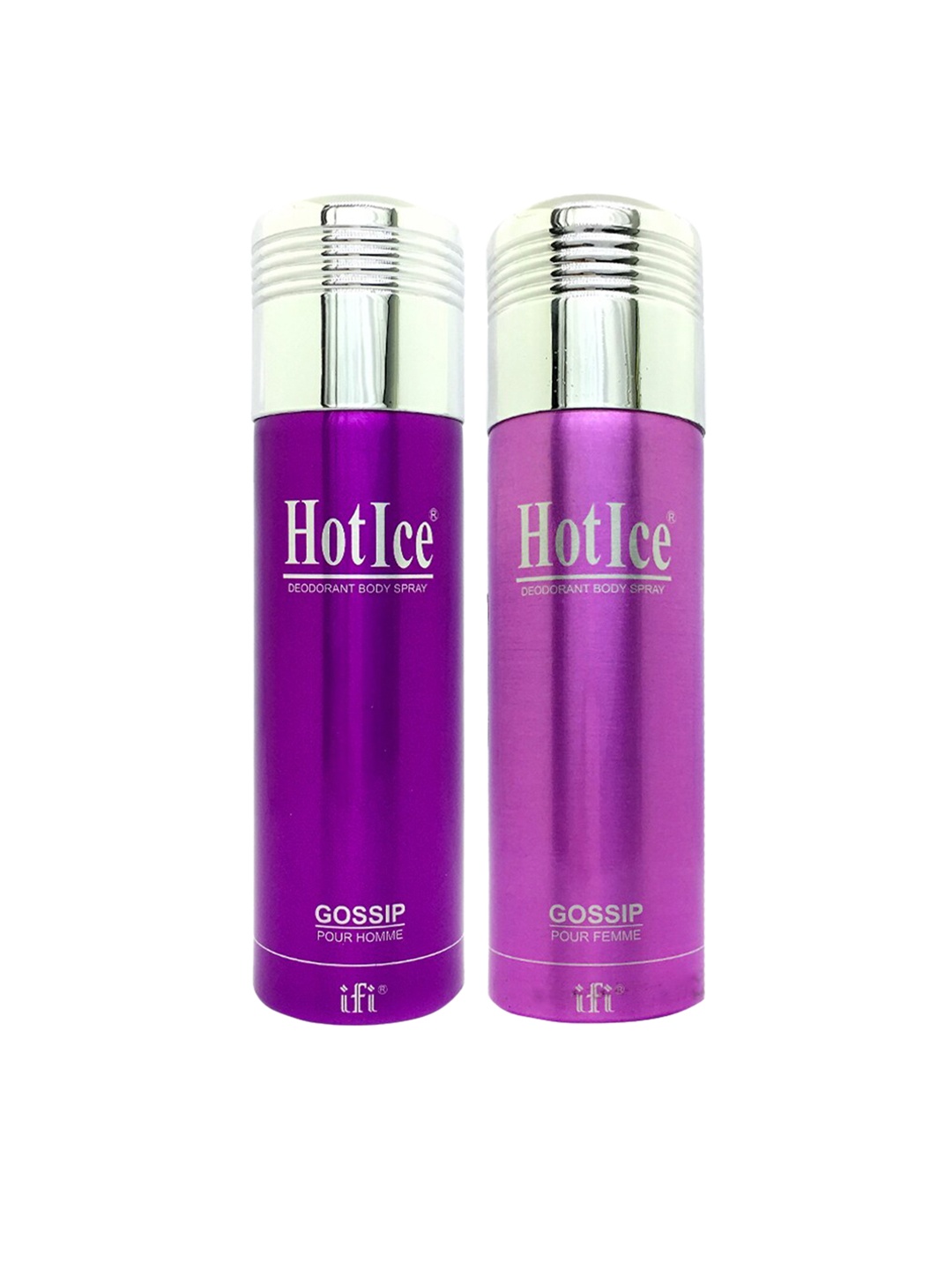 

Hot Ice Pack of 2 Gossip Deodorant - 200ml Each, Purple