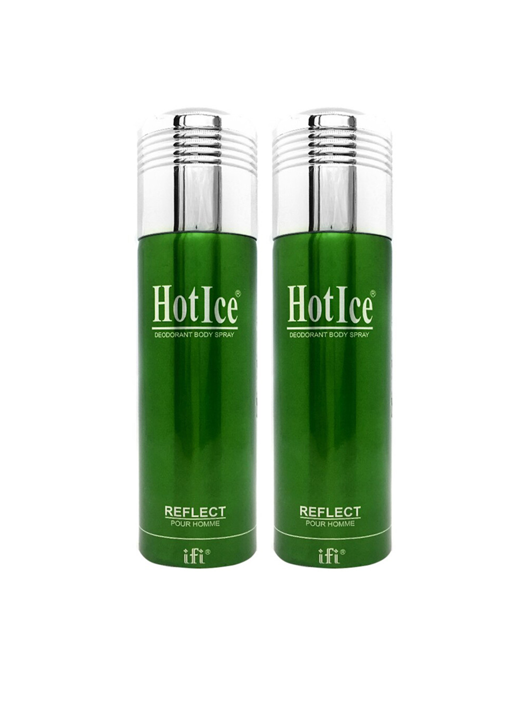 

Hot Ice Set of 2 Reflect Homme Deodorant 400ml, Green