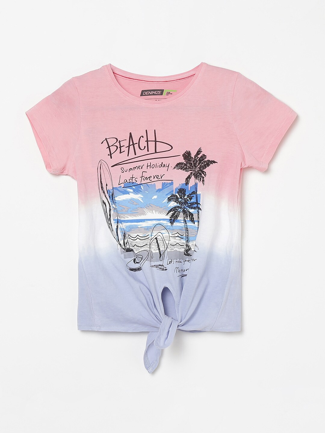

Denimize by Fame Forever Girls Multicoloured Printed T-shirt, Multi