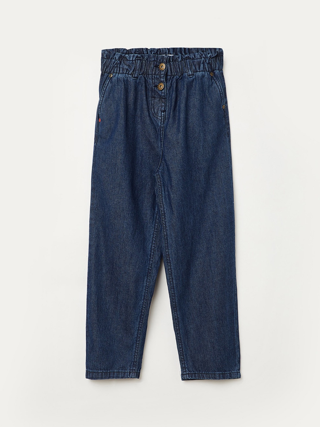 

Denimize by Fame Forever Girls Blue Skinny Fit Low Distress Jeans