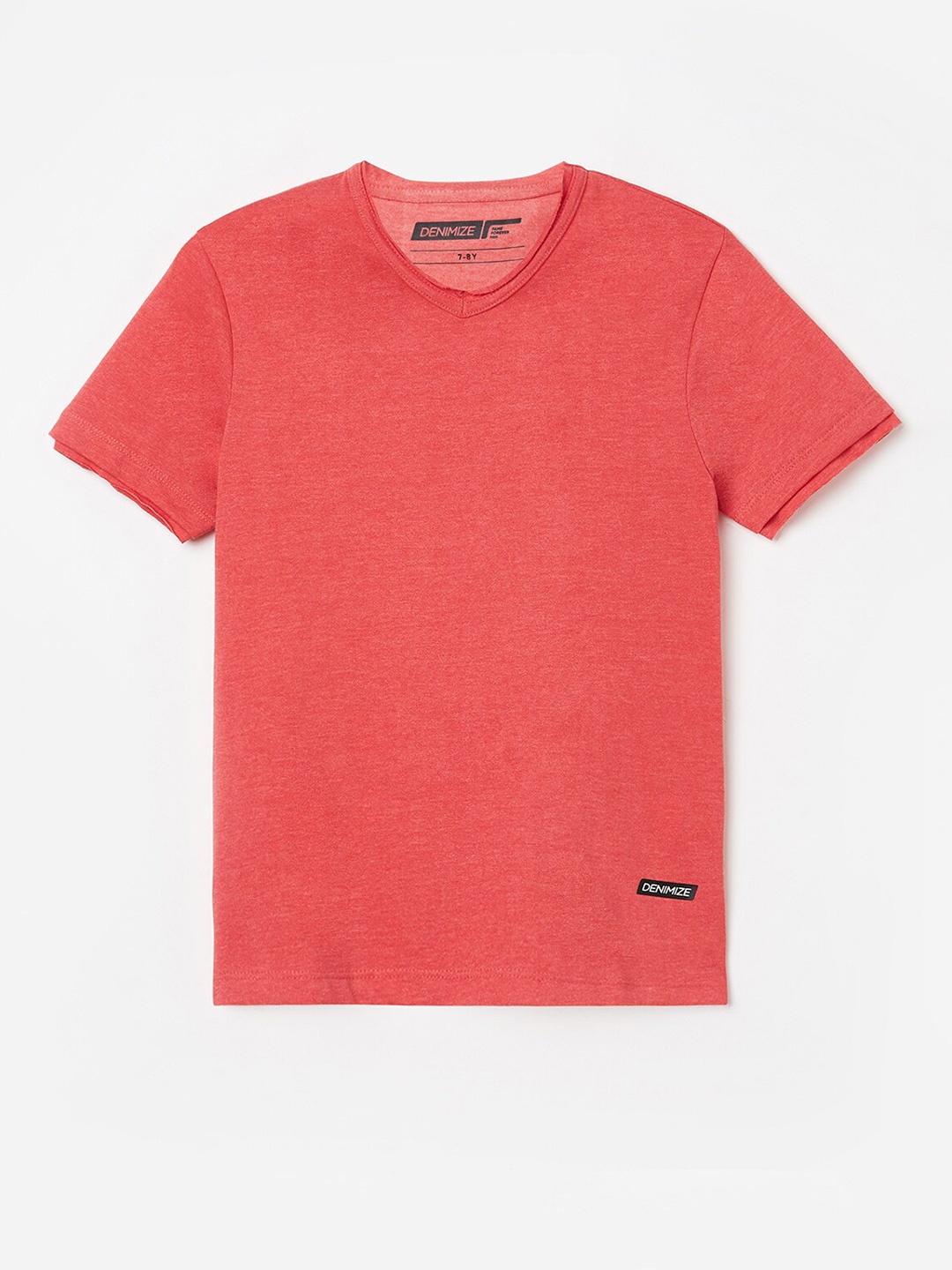 

Denimize by Fame Forever Boys Coral V-Neck Raw Edge T-shirt