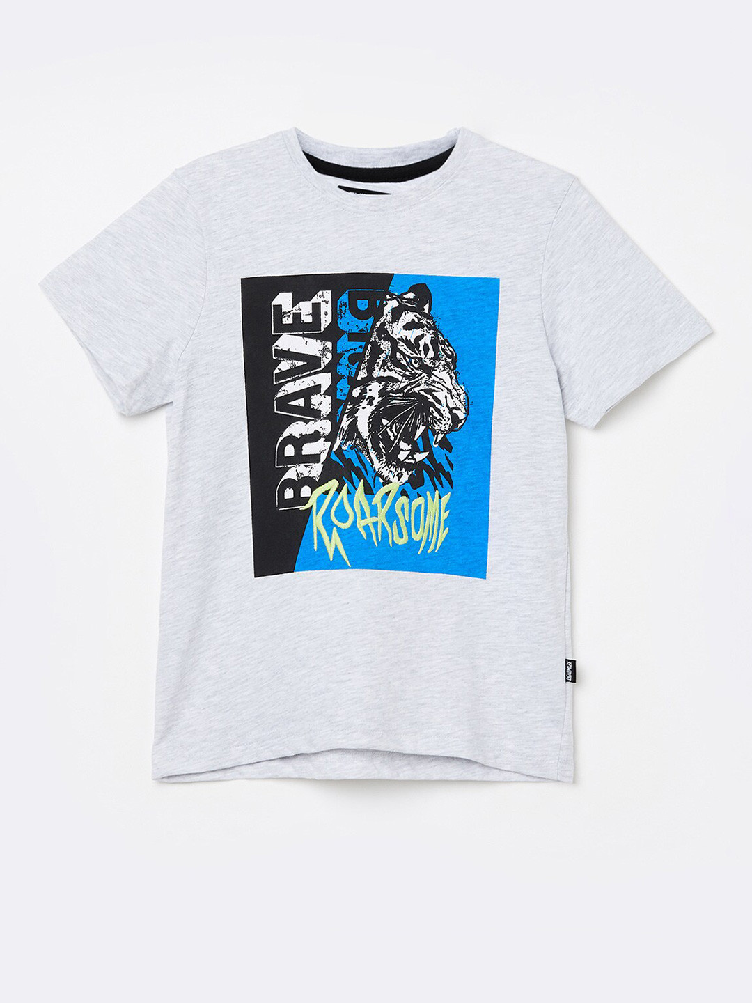 

Denimize by Fame Forever Boys Grey Printed T-shirt