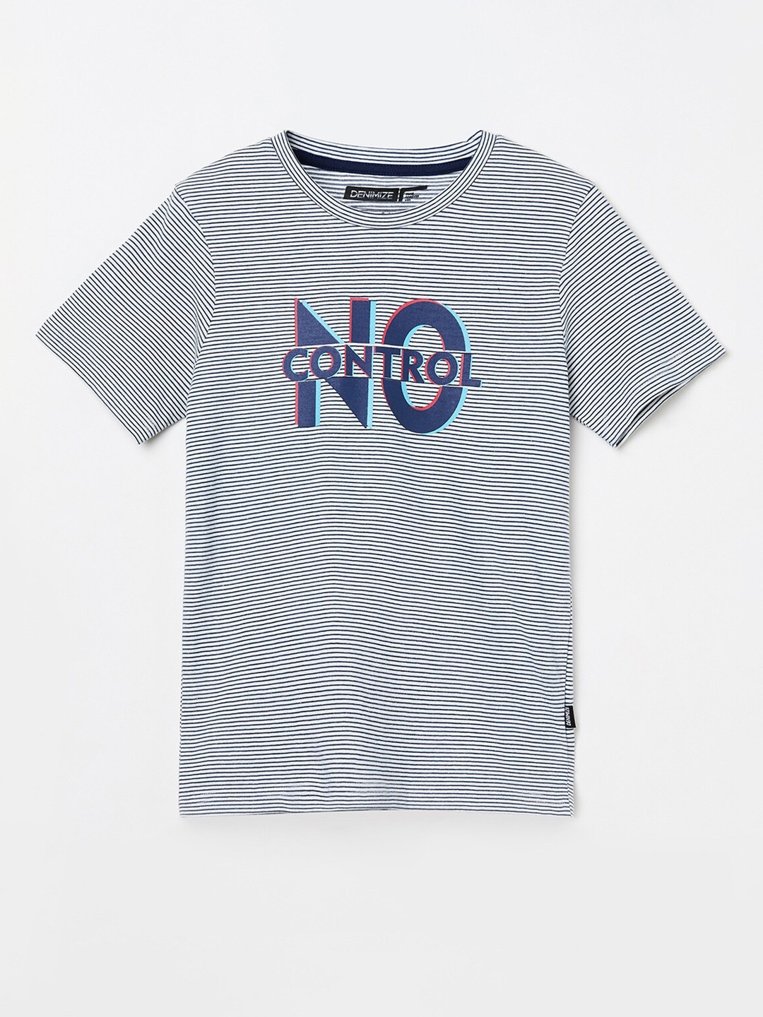 

Denimize by Fame Forever Boys Blue Typography Printed T-shirt