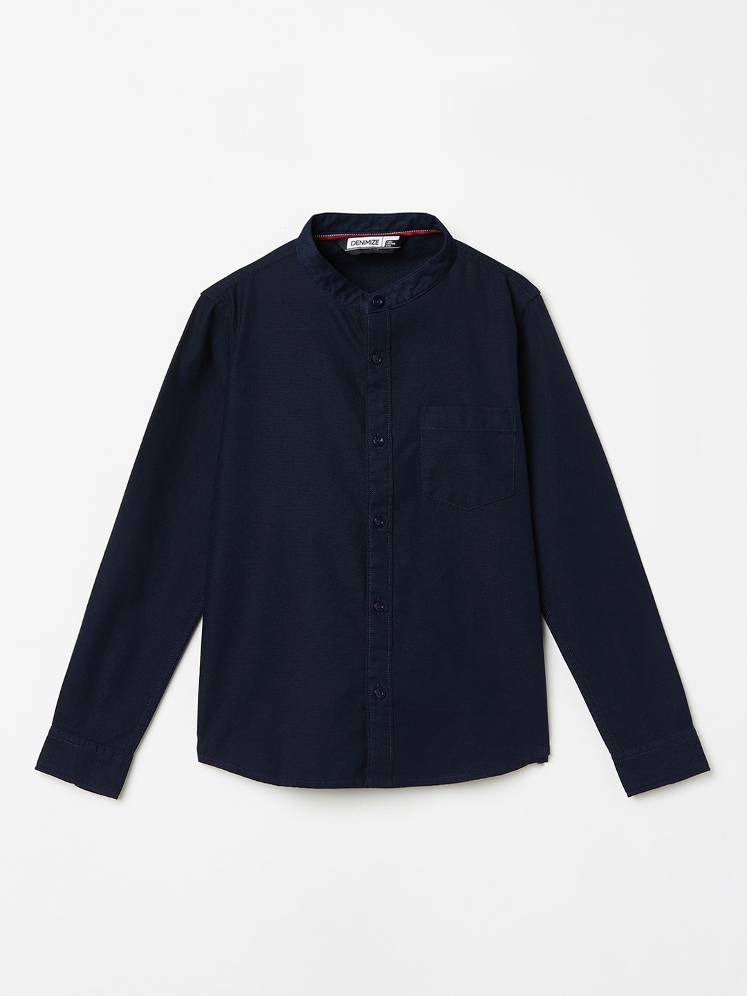

Denimize by Fame Forever Boys Navy Blue Slim Fit Casual Shirt