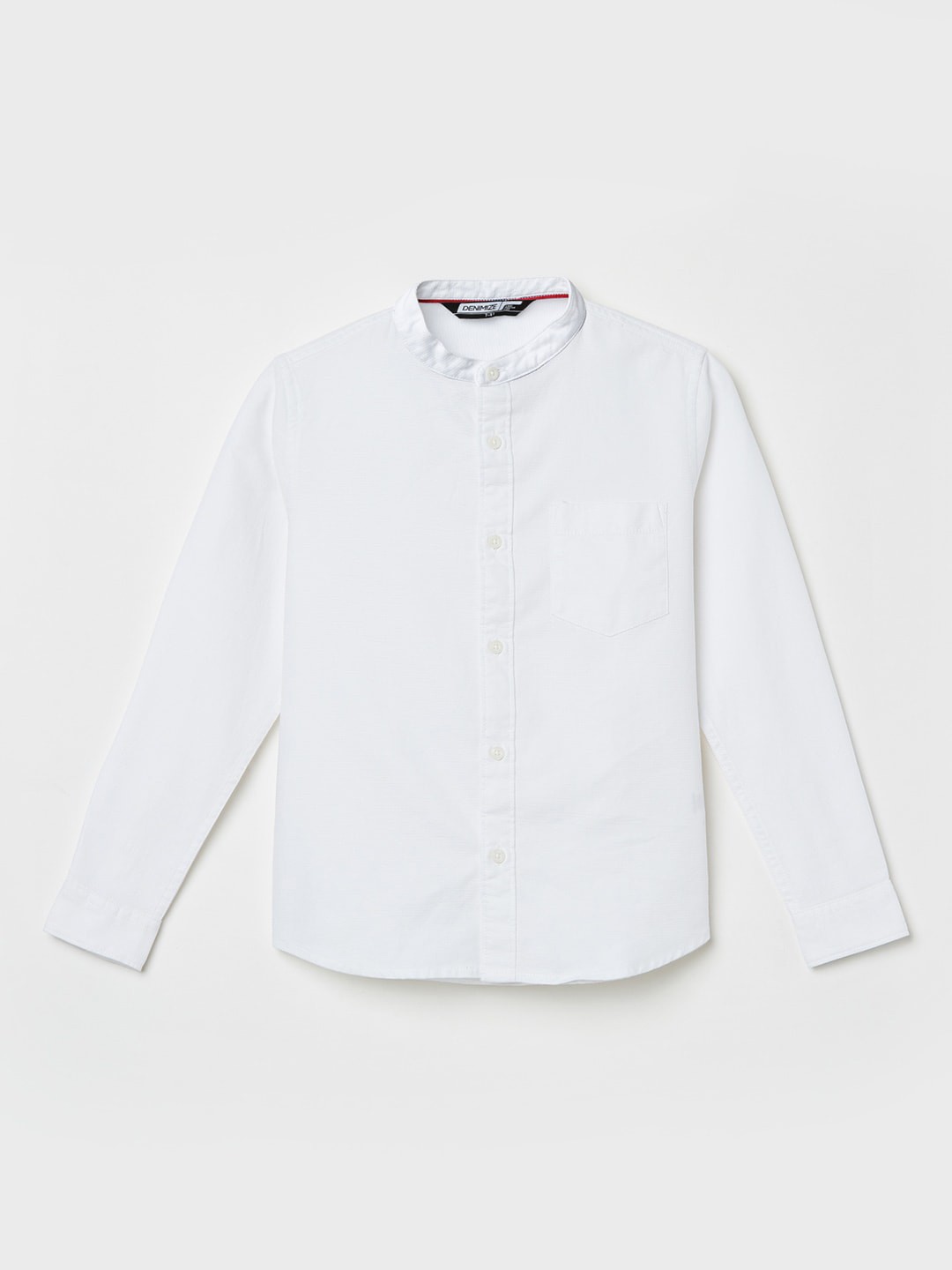 

Denimize by Fame Forever Boys White Slim Fit Casual Shirt