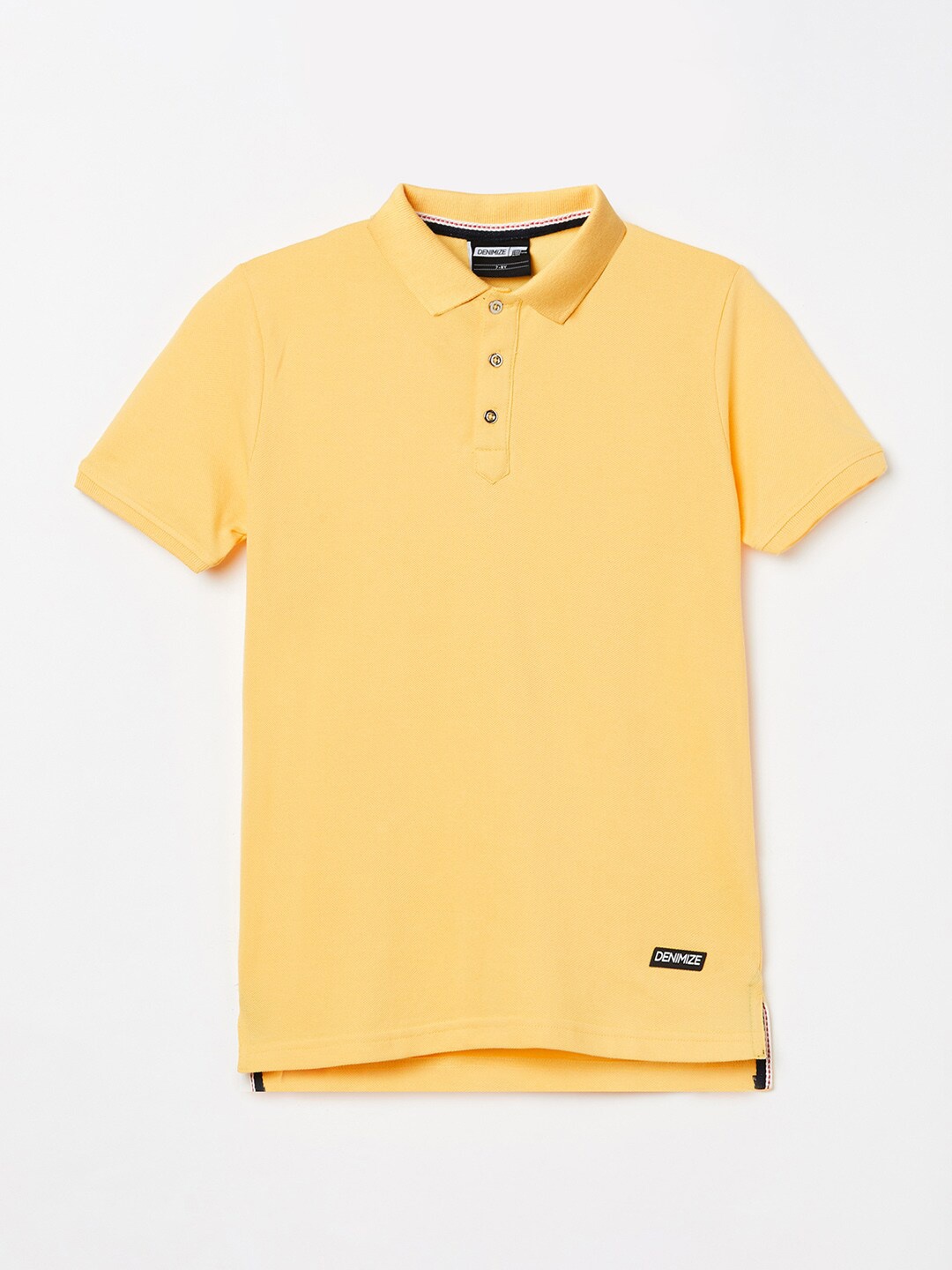 

Denimize by Fame Forever Boys Yellow Polo Collar T-shirt