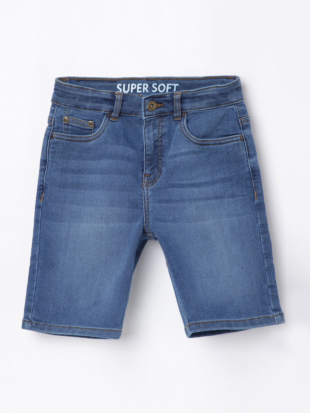 

Denimize by Fame Forever Boys Blue Mid-Rise Denim Shorts