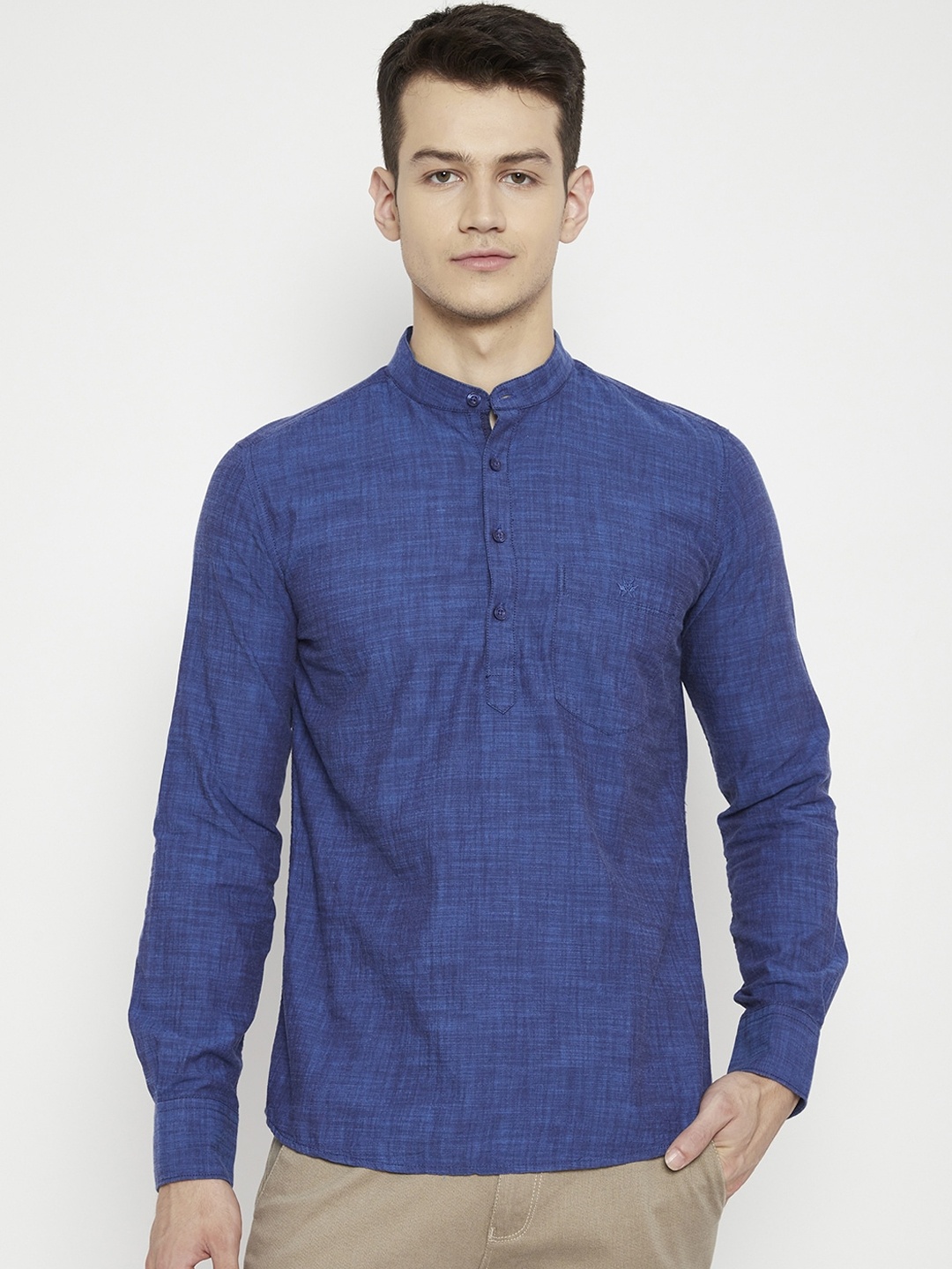 

Crimsoune Club Men Navy Blue Kurta