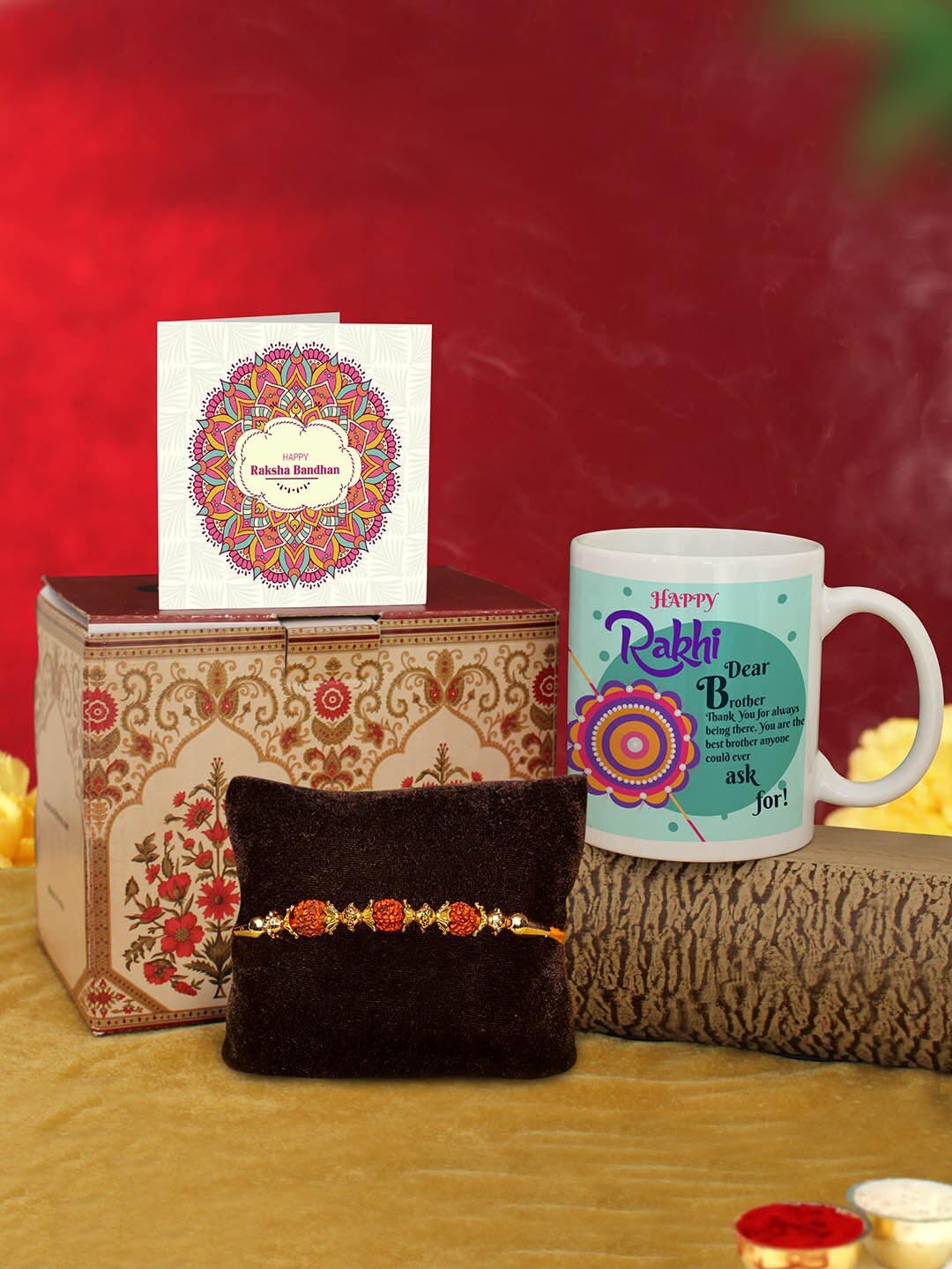 

TIED RIBBONS Multicoloured Rakhi Gift Set, Multi